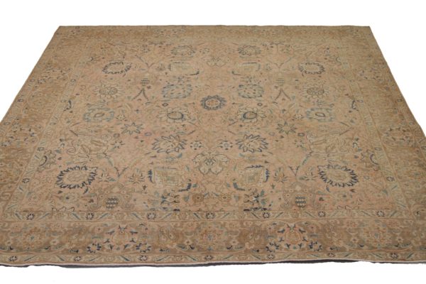 Thumbnail 5 for Antique Persian Tabriz Traditional Rug 91763