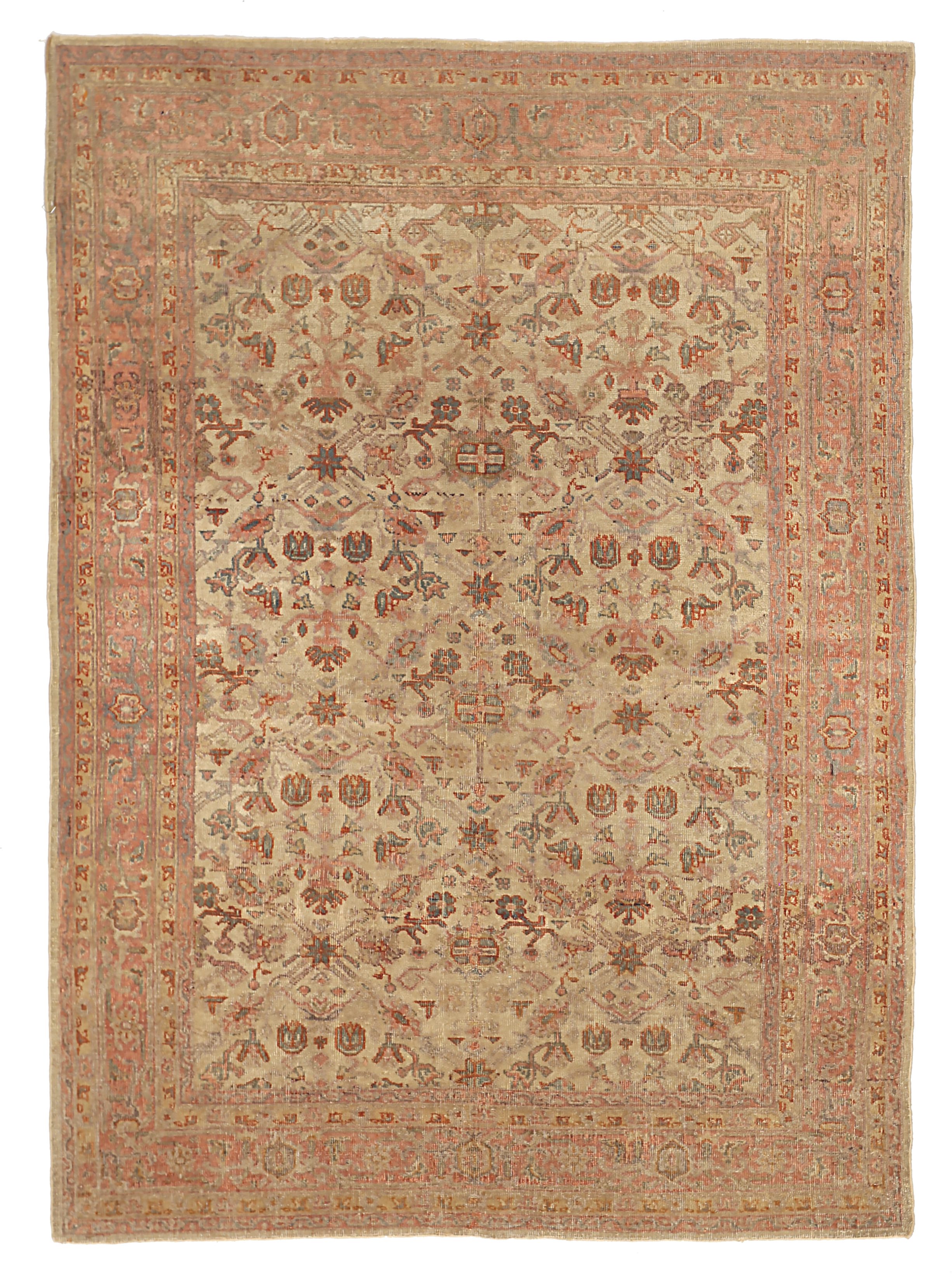 Thumbnail 9 for Antique Persian Mahal Transitional Rug 91943