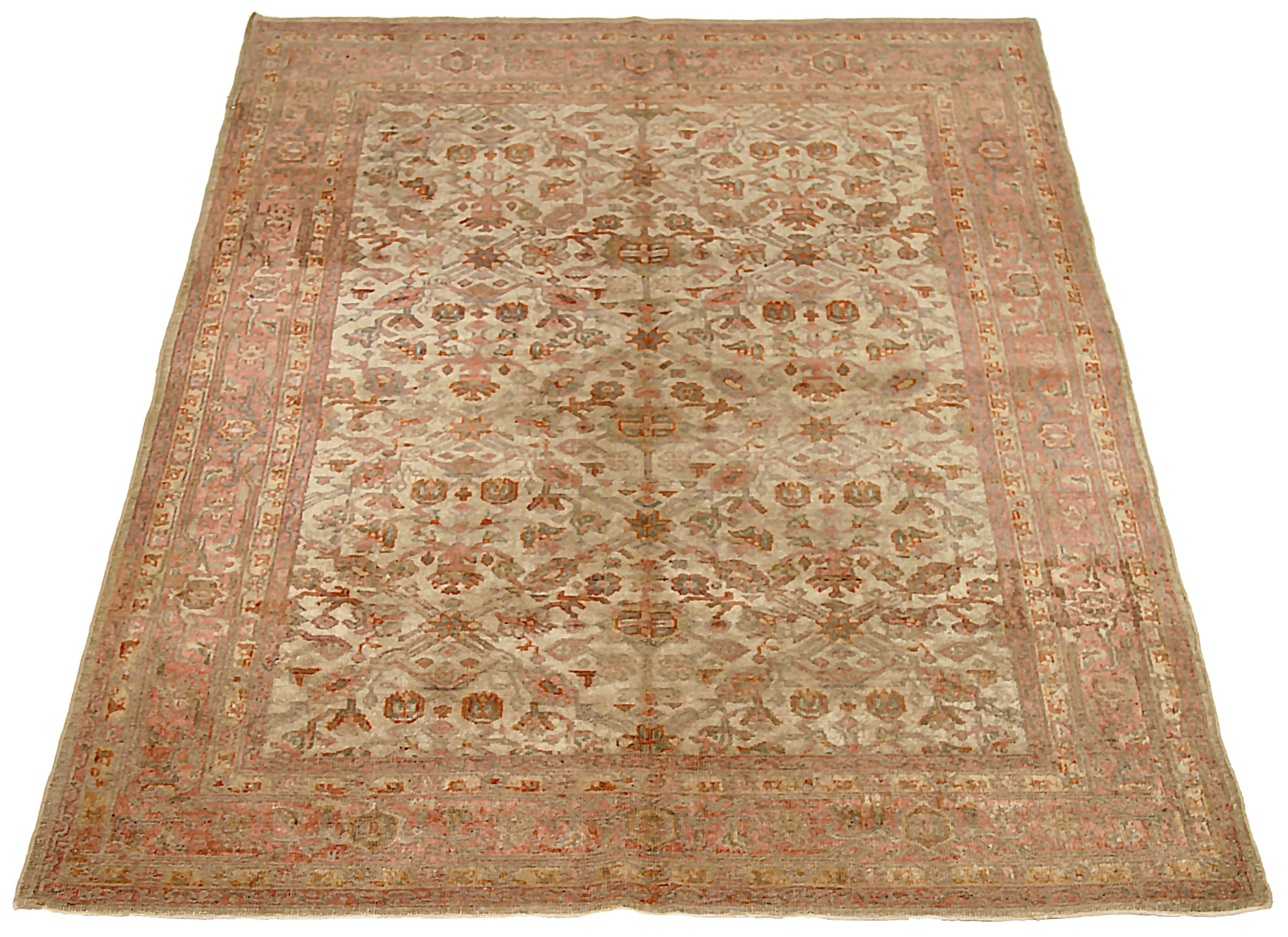 Thumbnail 10 for Antique Persian Mahal Transitional Rug 91943