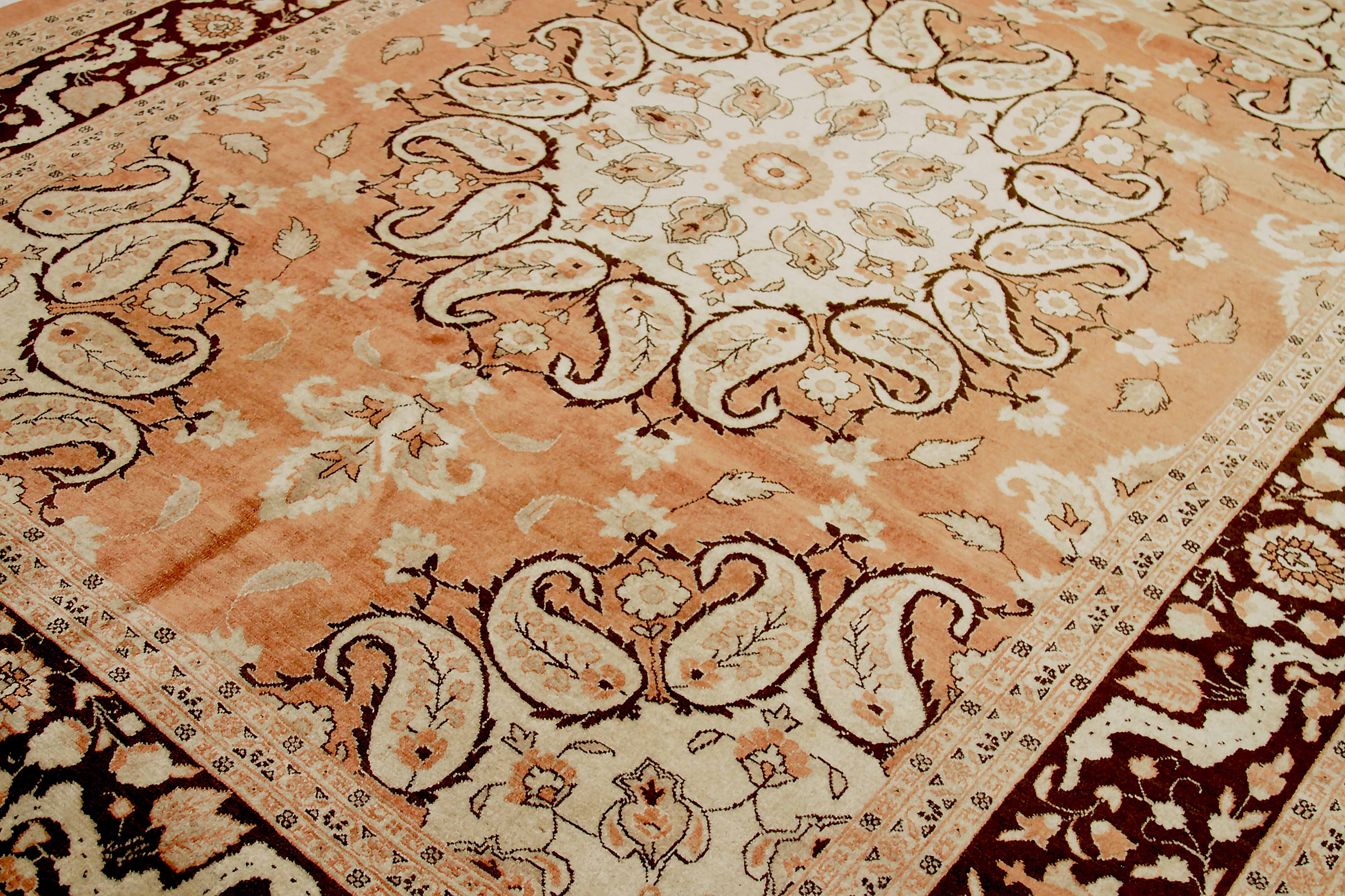 Thumbnail 5 for Antique Persian Tabriz Traditional Rug 10371