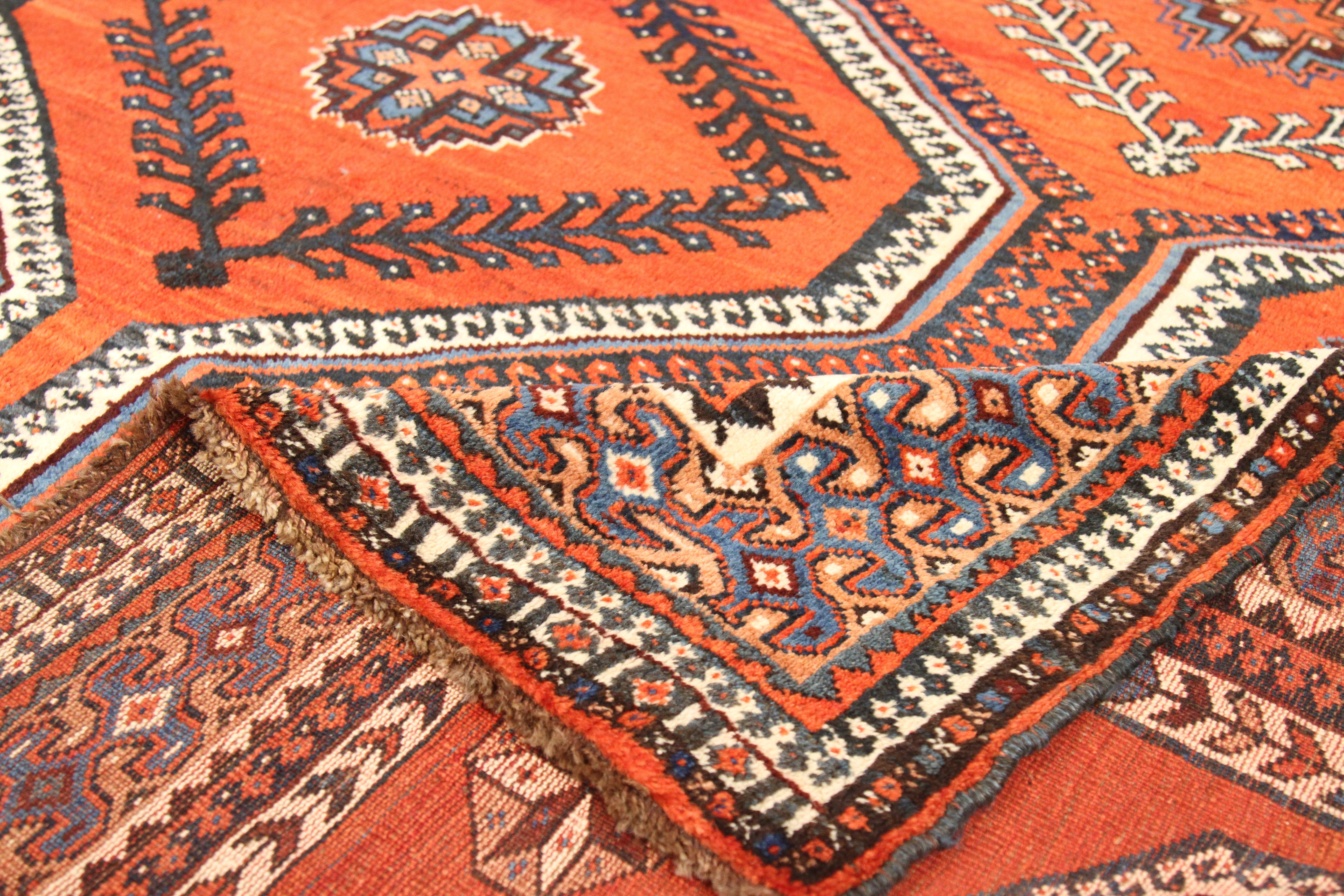 Thumbnail 4 for Vintage Persian Shiraz Tribal Rug 10396