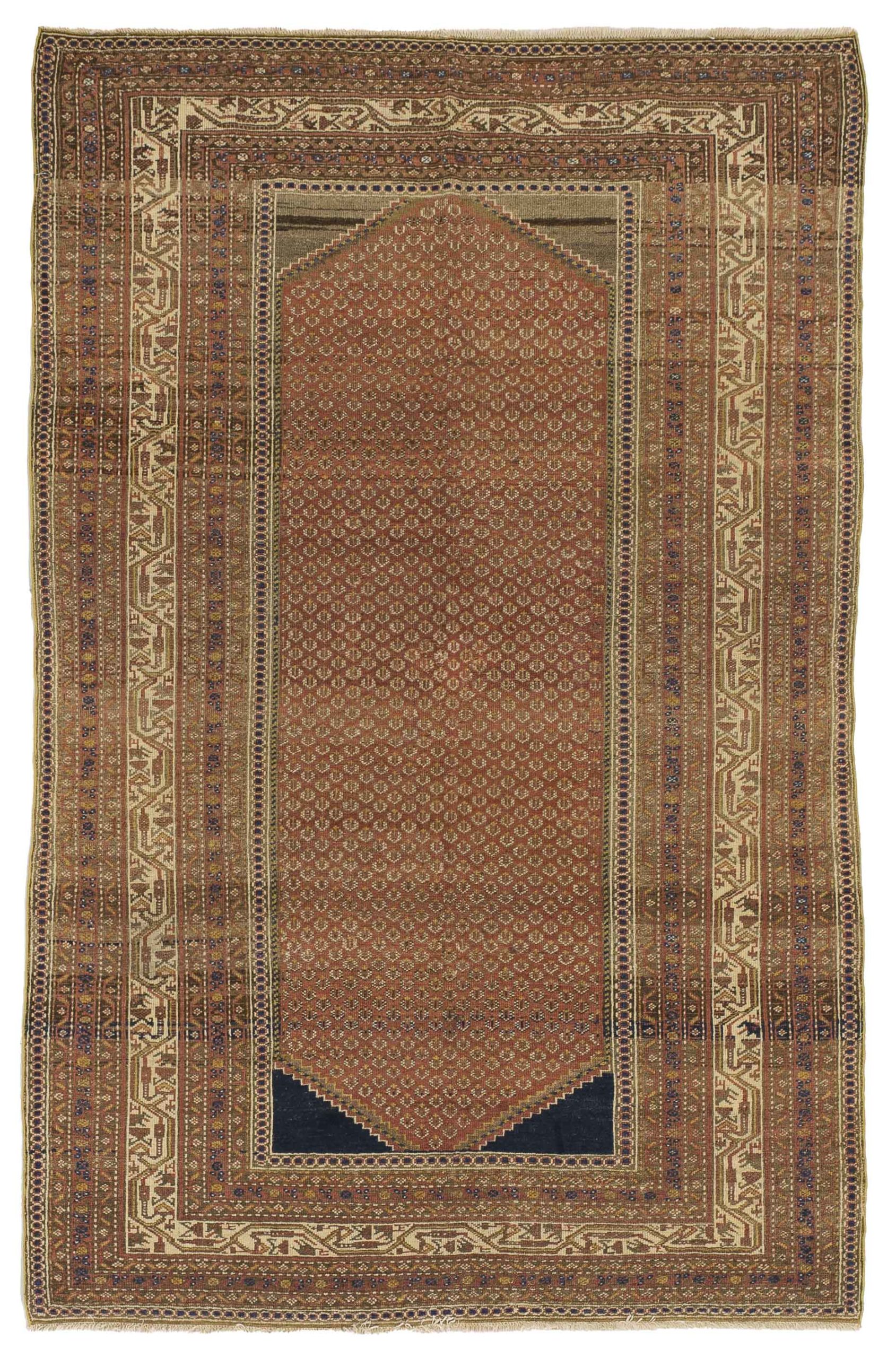 Thumbnail 4 for Antique Persian Malayer Traditional Rug 10319