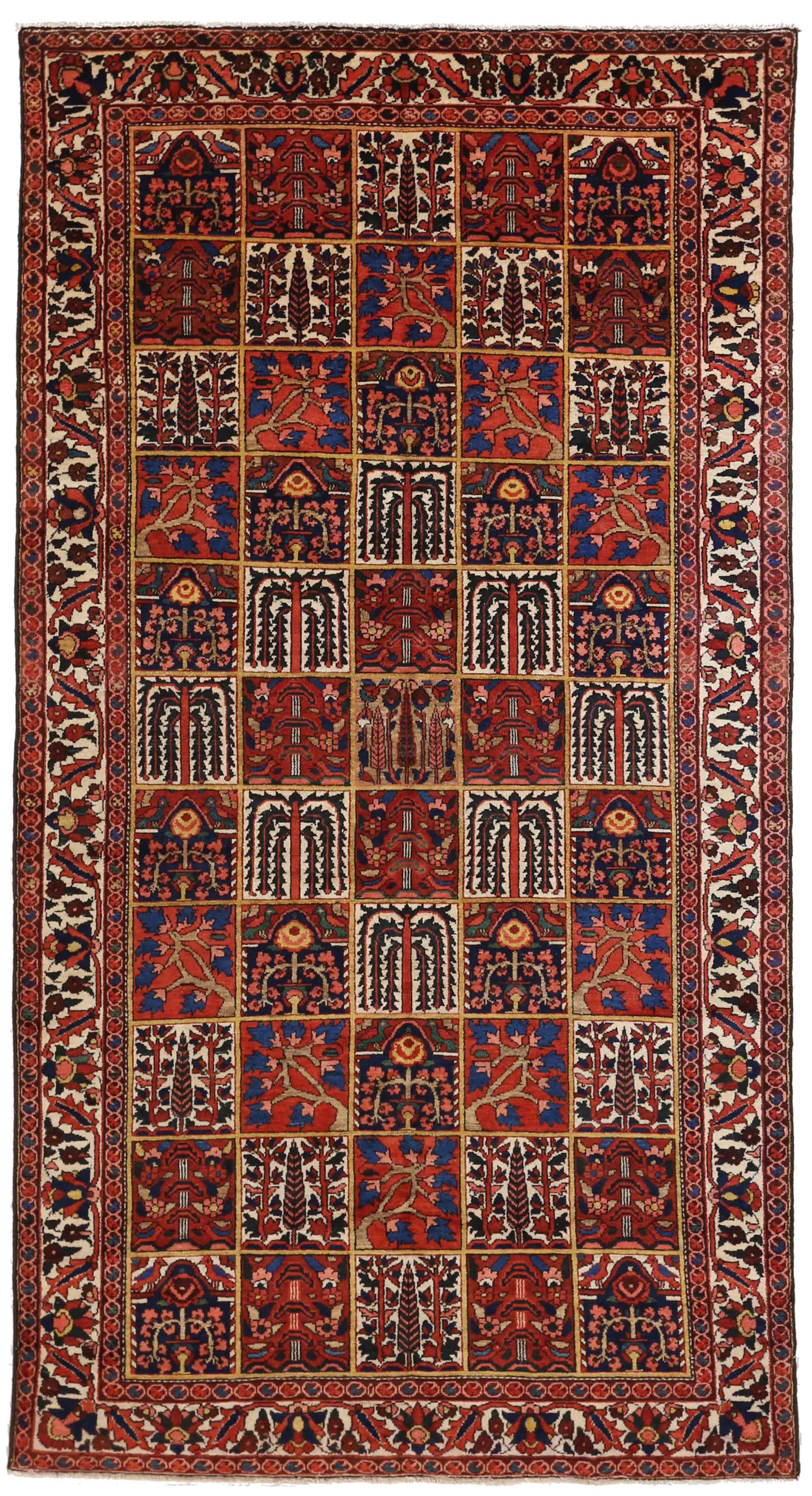 Thumbnail 14 for Vintage Persian Bakhtiar Tribal Rug 10413