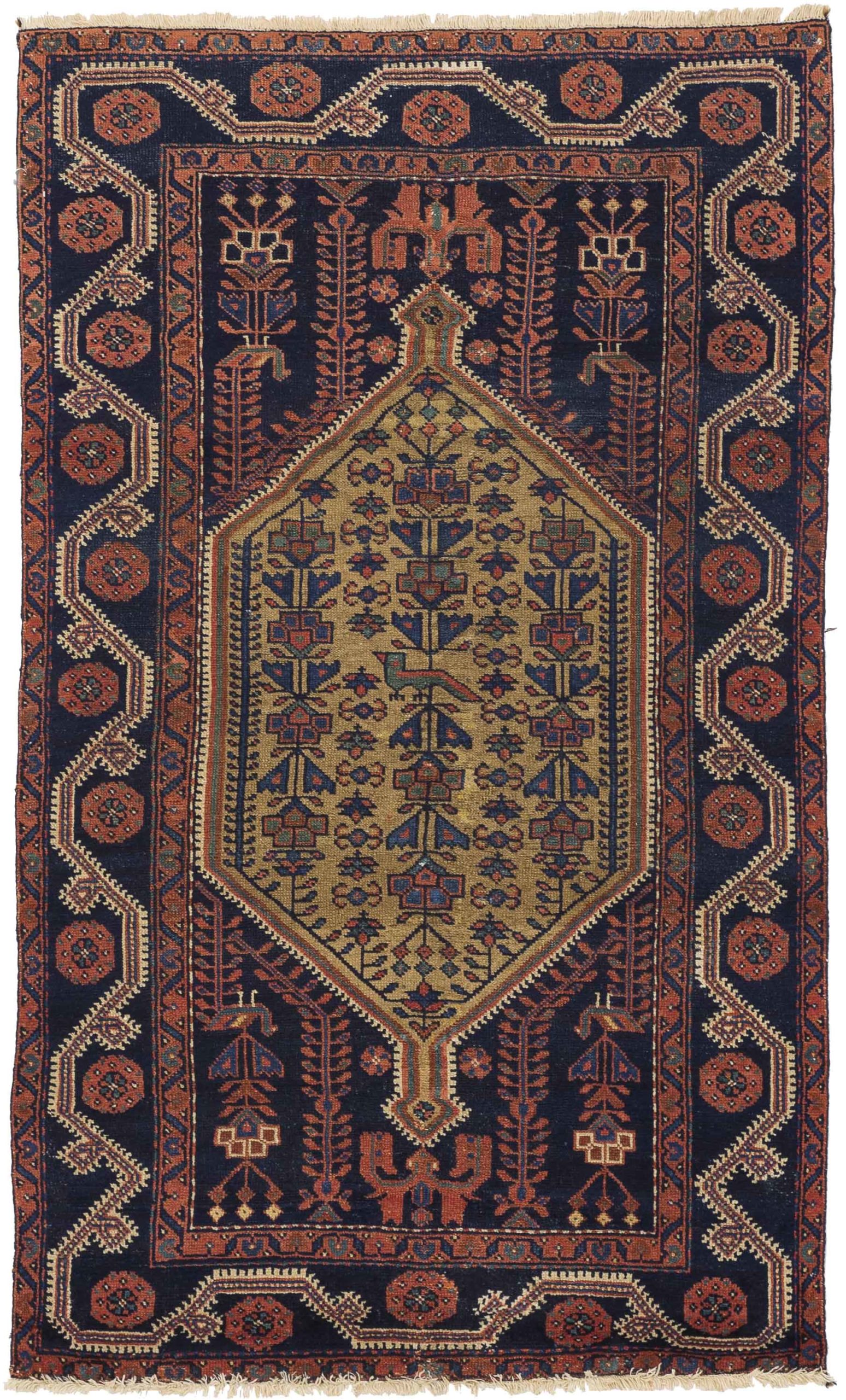 Thumbnail 4 for Vintage Persian Hamadan Traditional Rug 10388