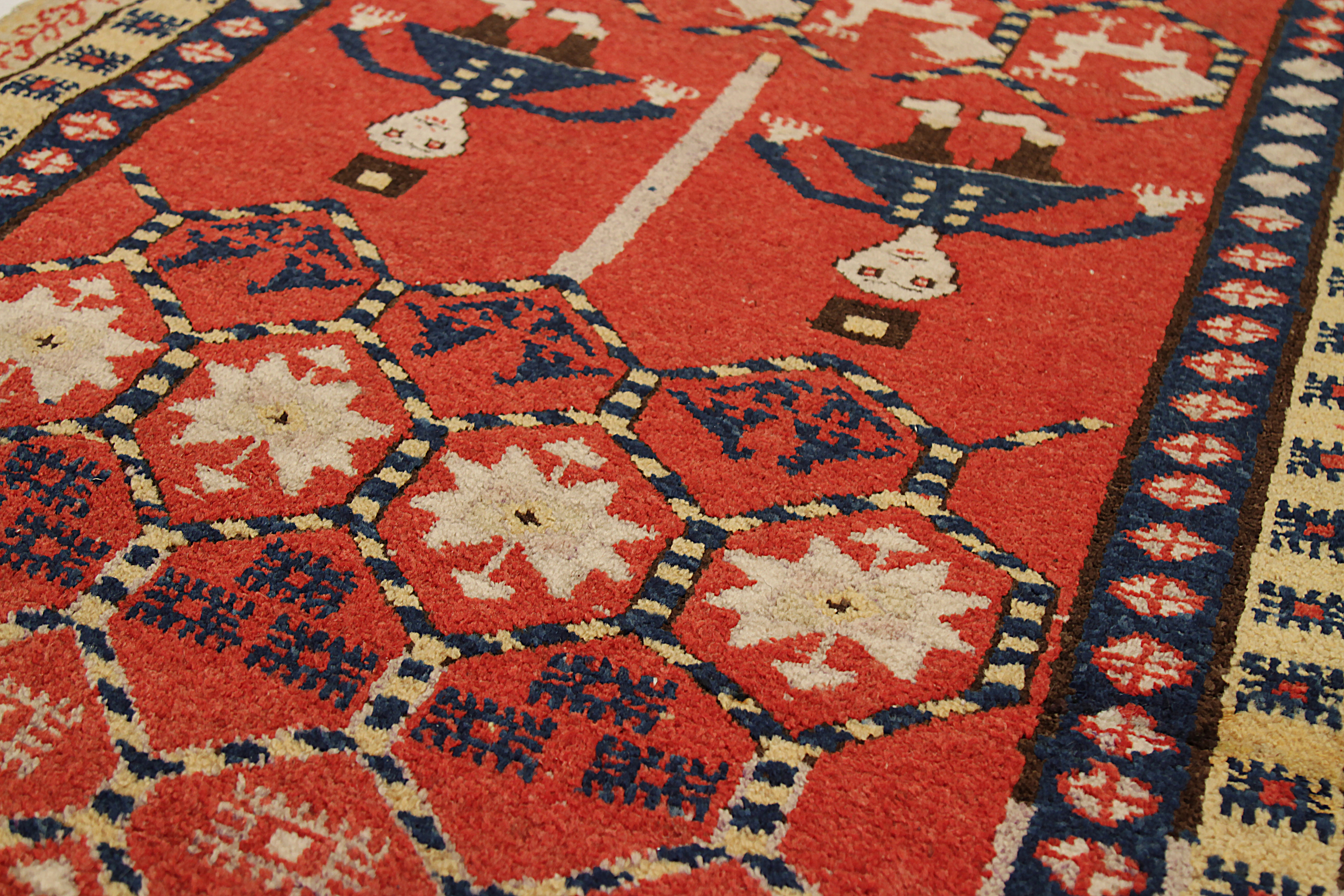 Thumbnail 4 for Antique Persian Sarab Transitional Rug 91586