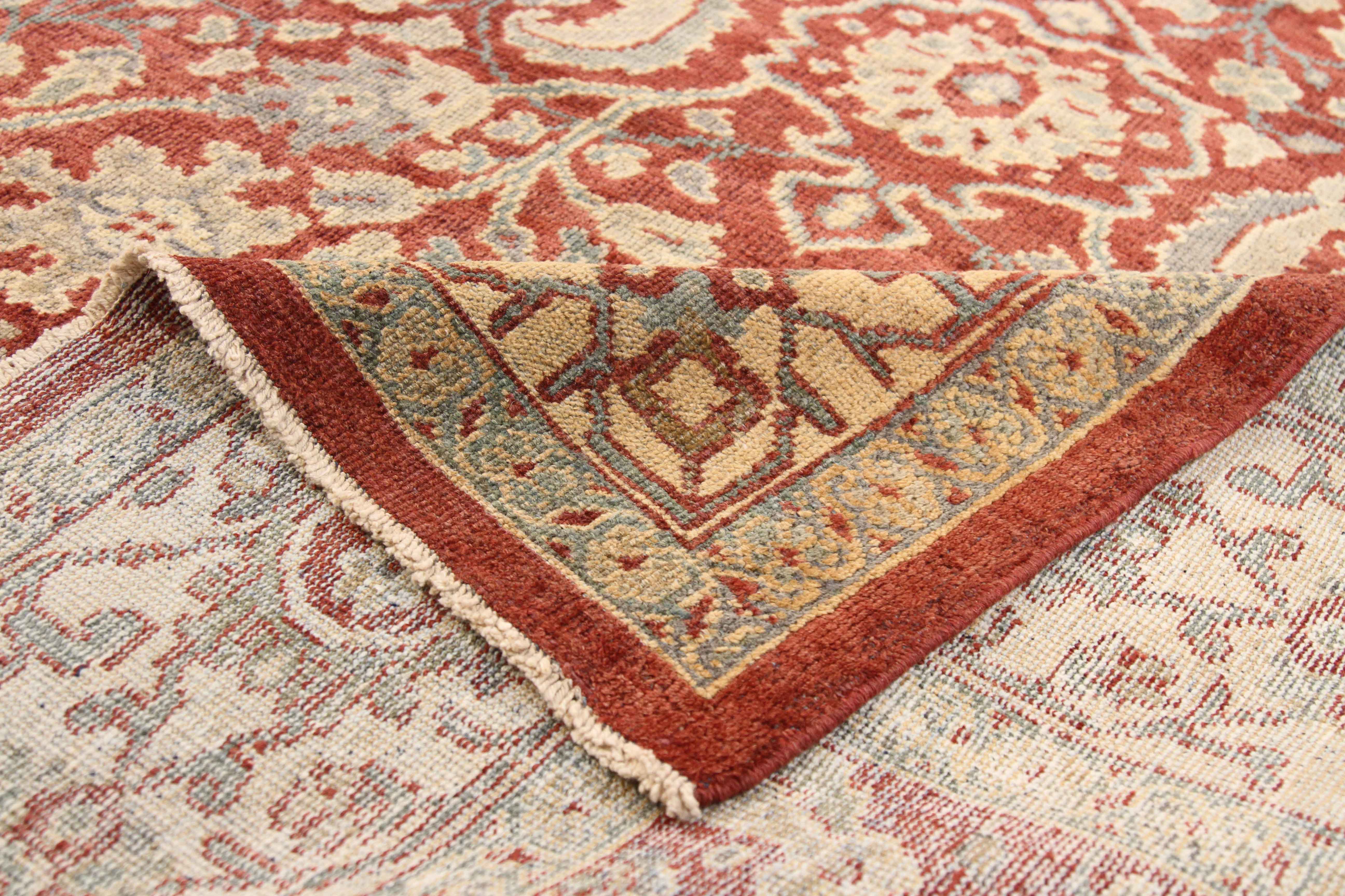 Thumbnail 8 for Antique Persian Mahal Traditional Rug 10481