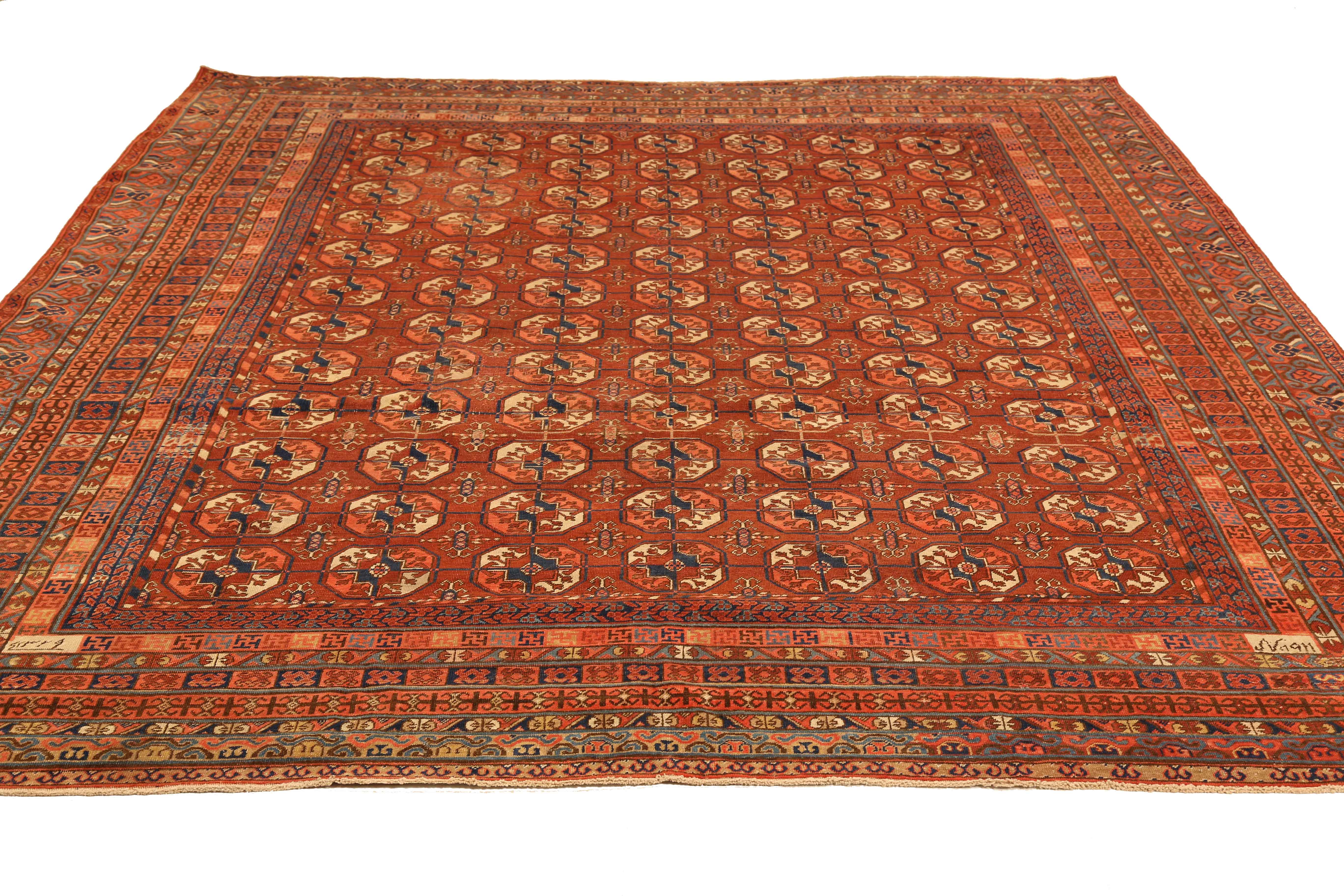 Thumbnail 3 for Antique Persian Bakhtiar Traditional Rug 10486