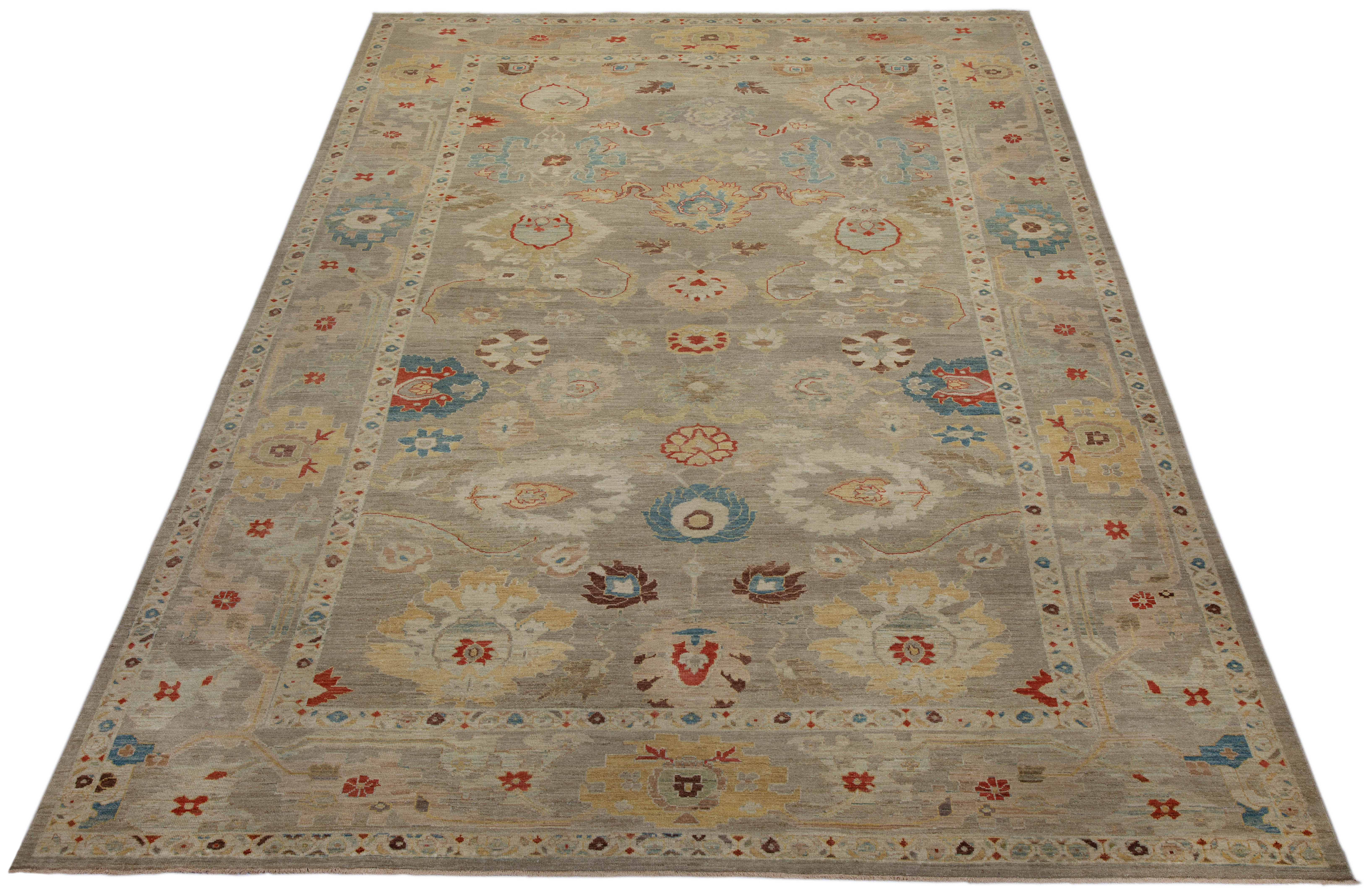 Thumbnail 8 for Turkey Sultanabad Tribal Rug 88463