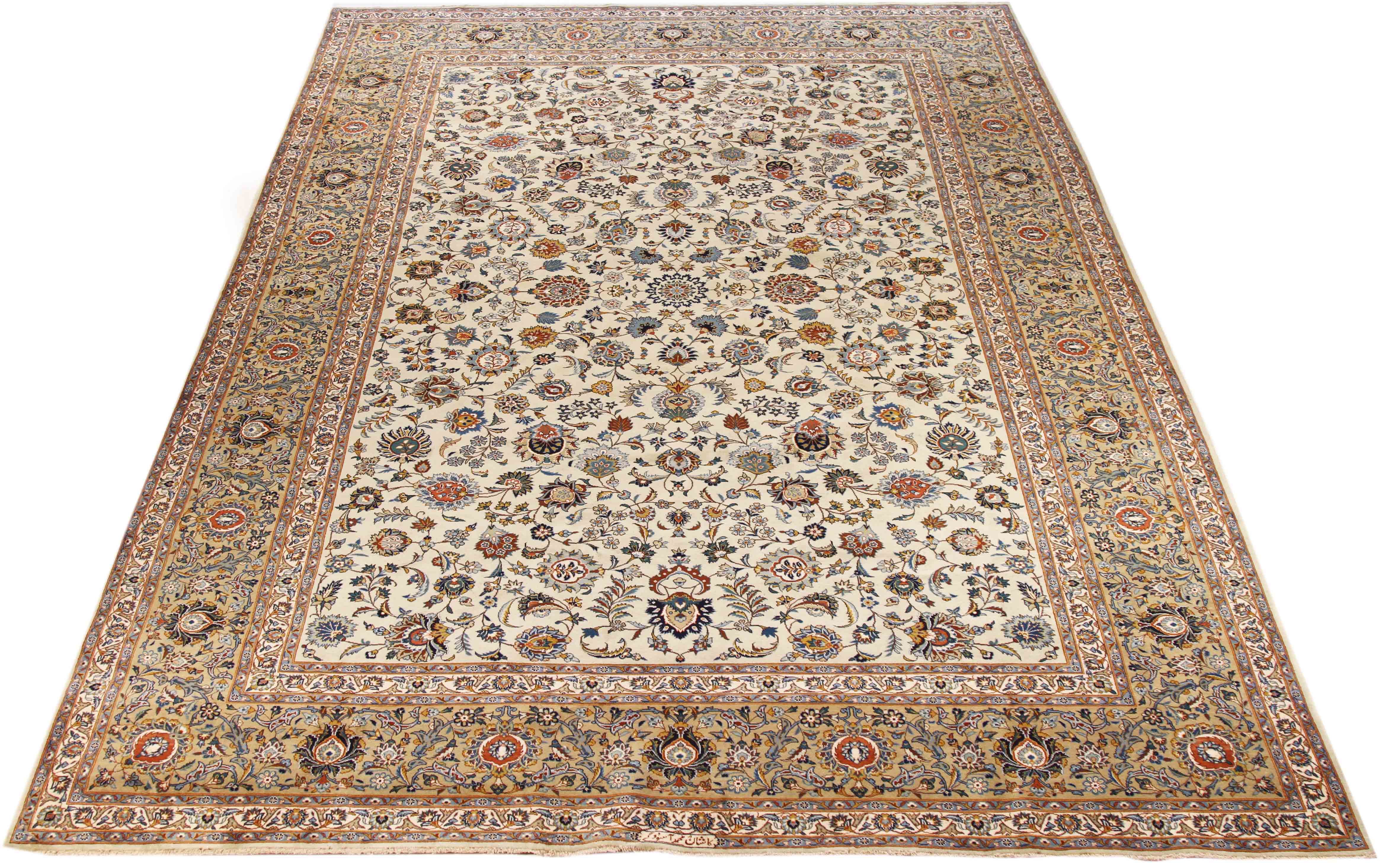 Thumbnail 3 for Antique Persian Kashan Traditional Rug 70439