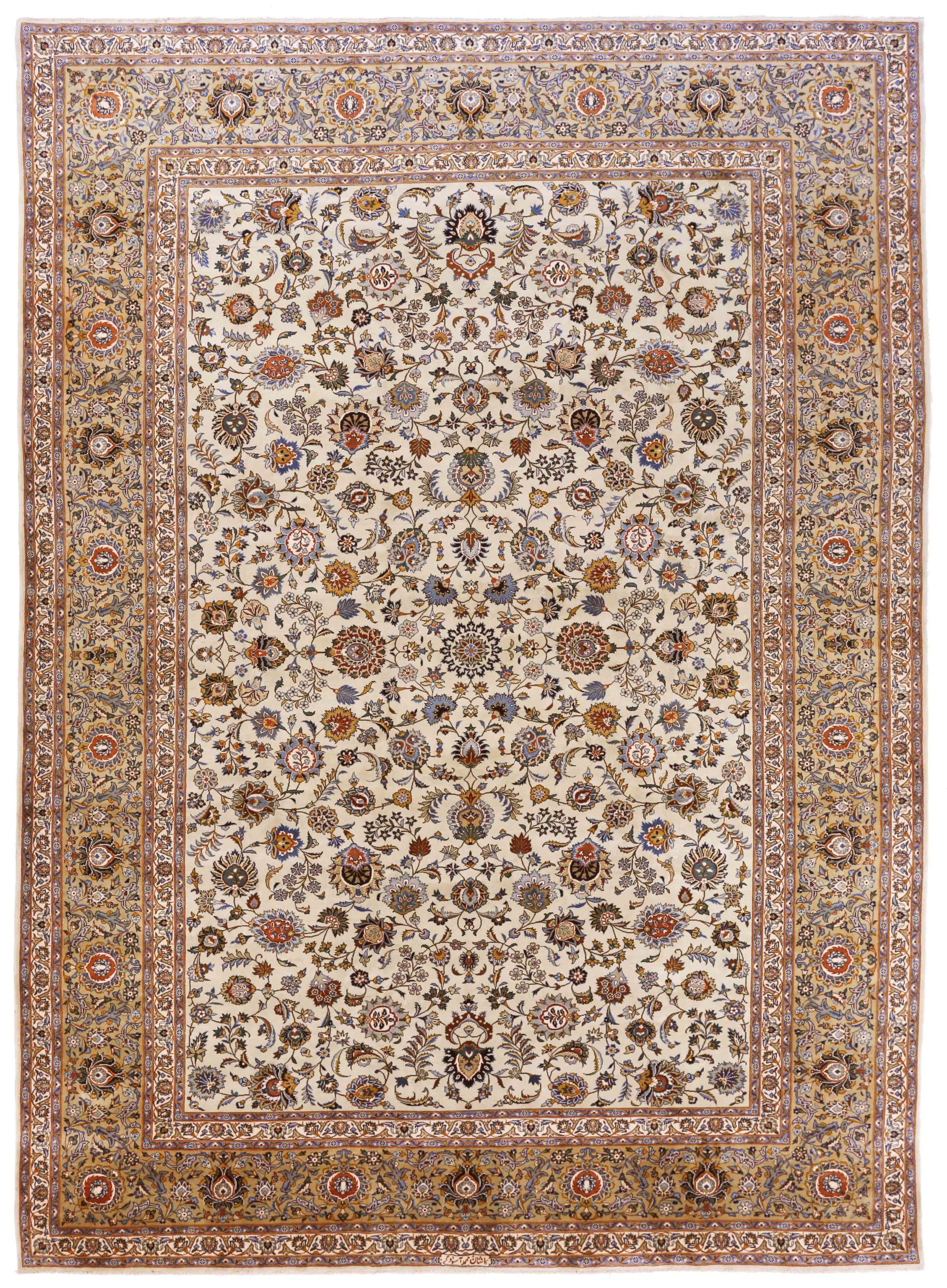 Thumbnail 2 for Antique Persian Kashan Traditional Rug 70439