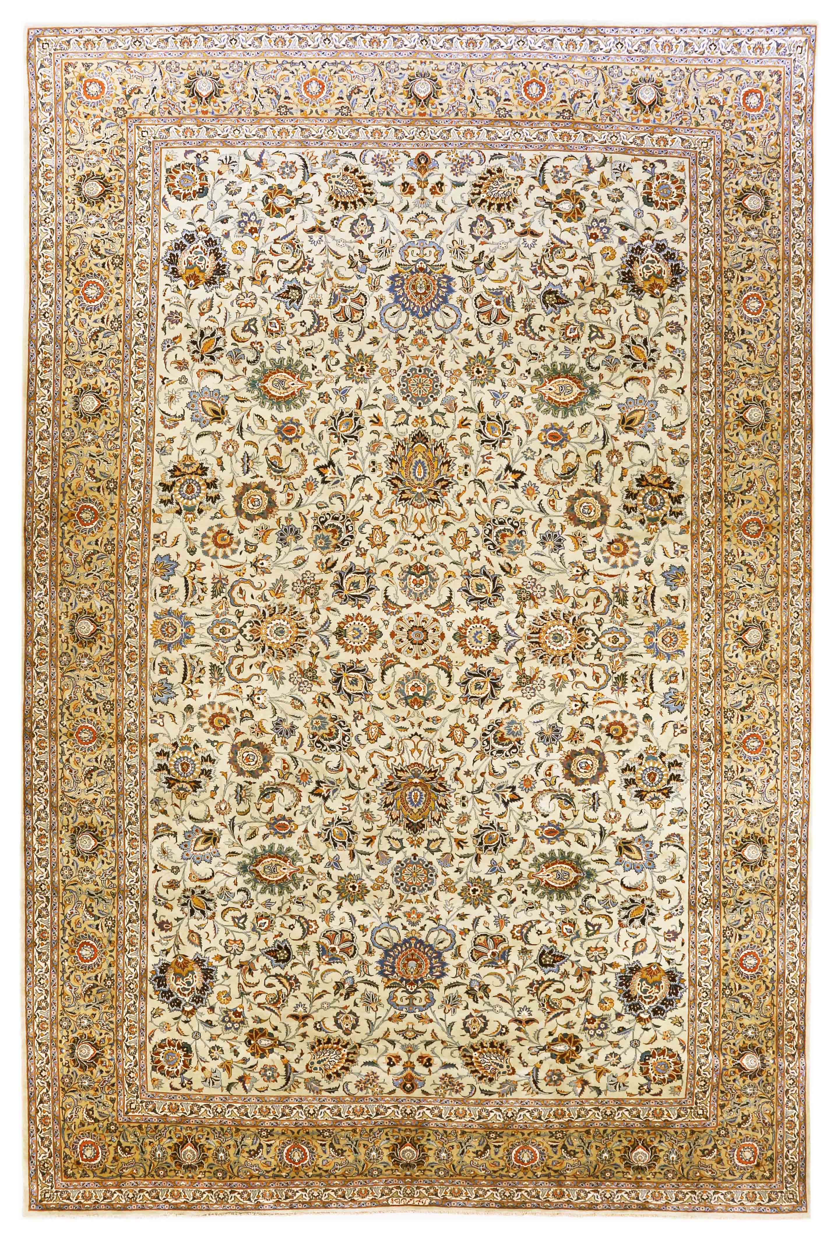 Thumbnail 2 for Antique Persian Kashan Traditional Rug 70443