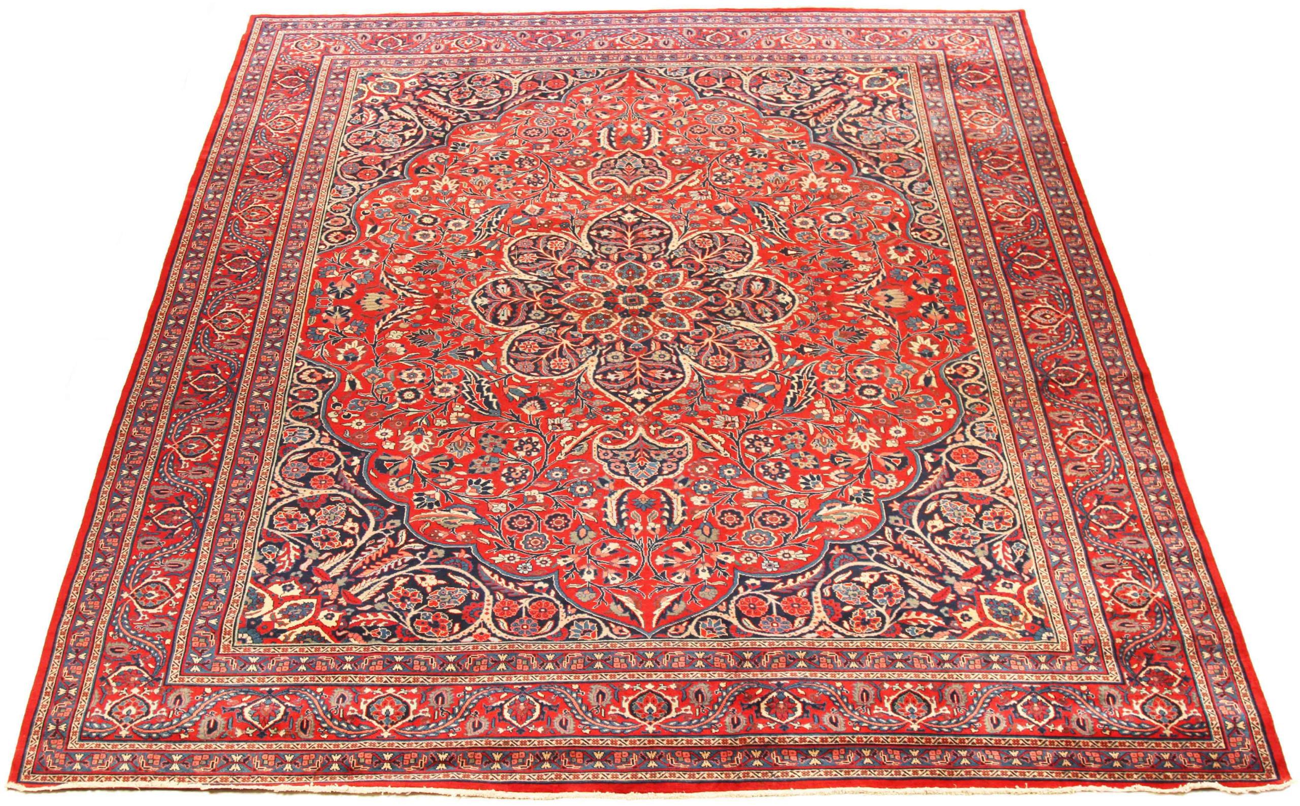 Thumbnail 4 for Antique Persian Isfahan Transitional Rug 70435