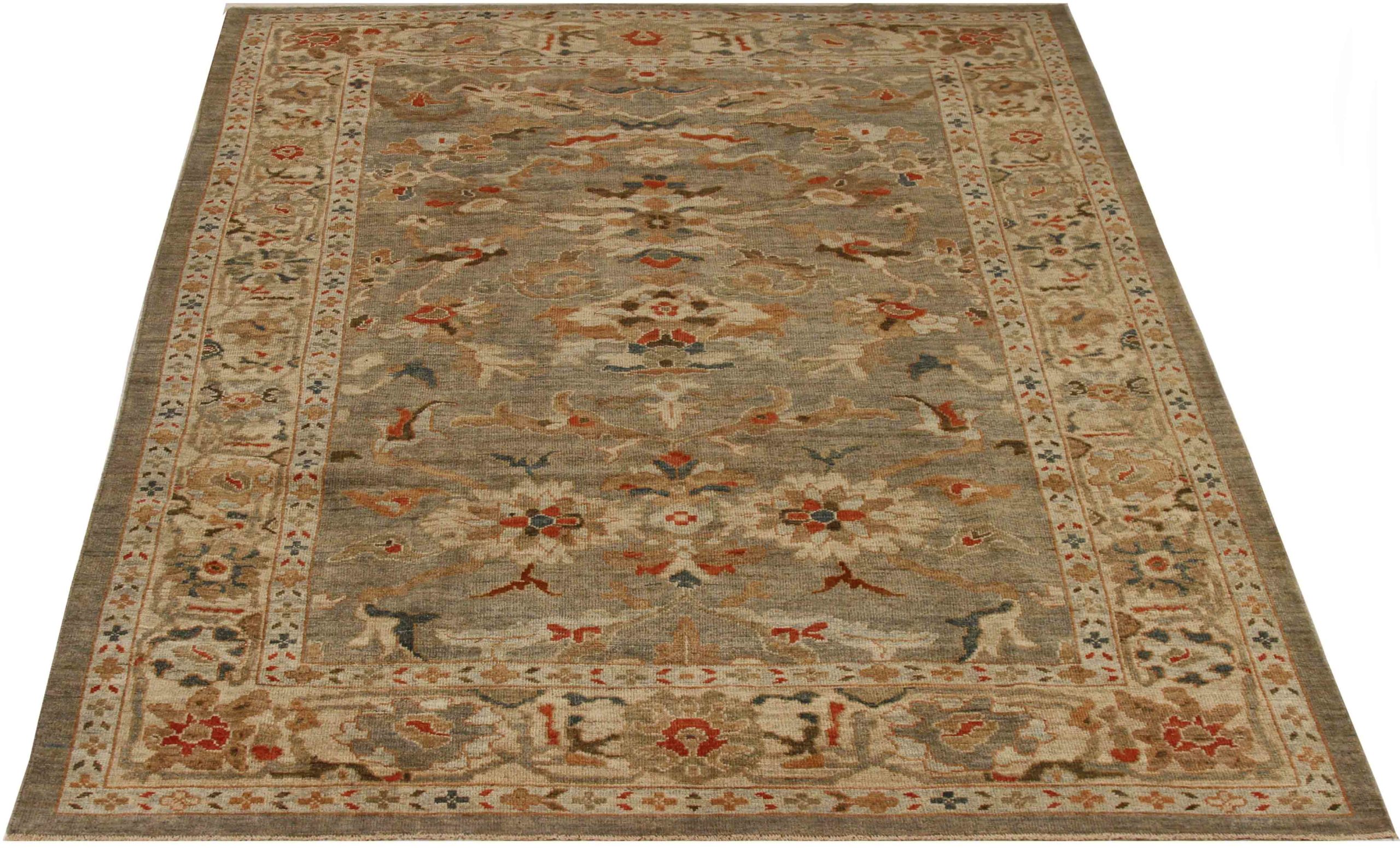 Thumbnail 5 for Persian Sultanabad Traditional Rug 70418