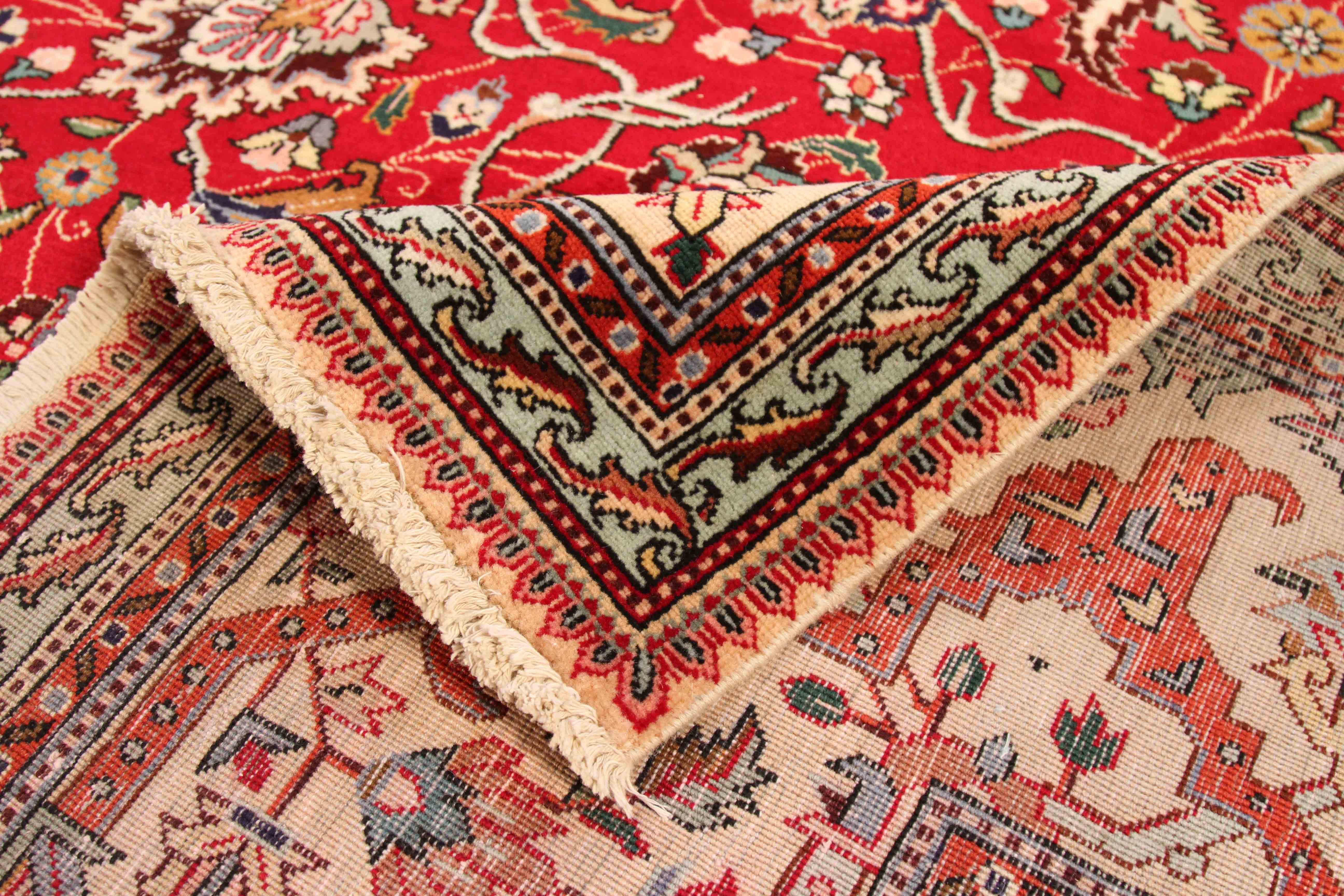 Thumbnail 5 for Antique Persian Tabriz Traditional Rug 70463