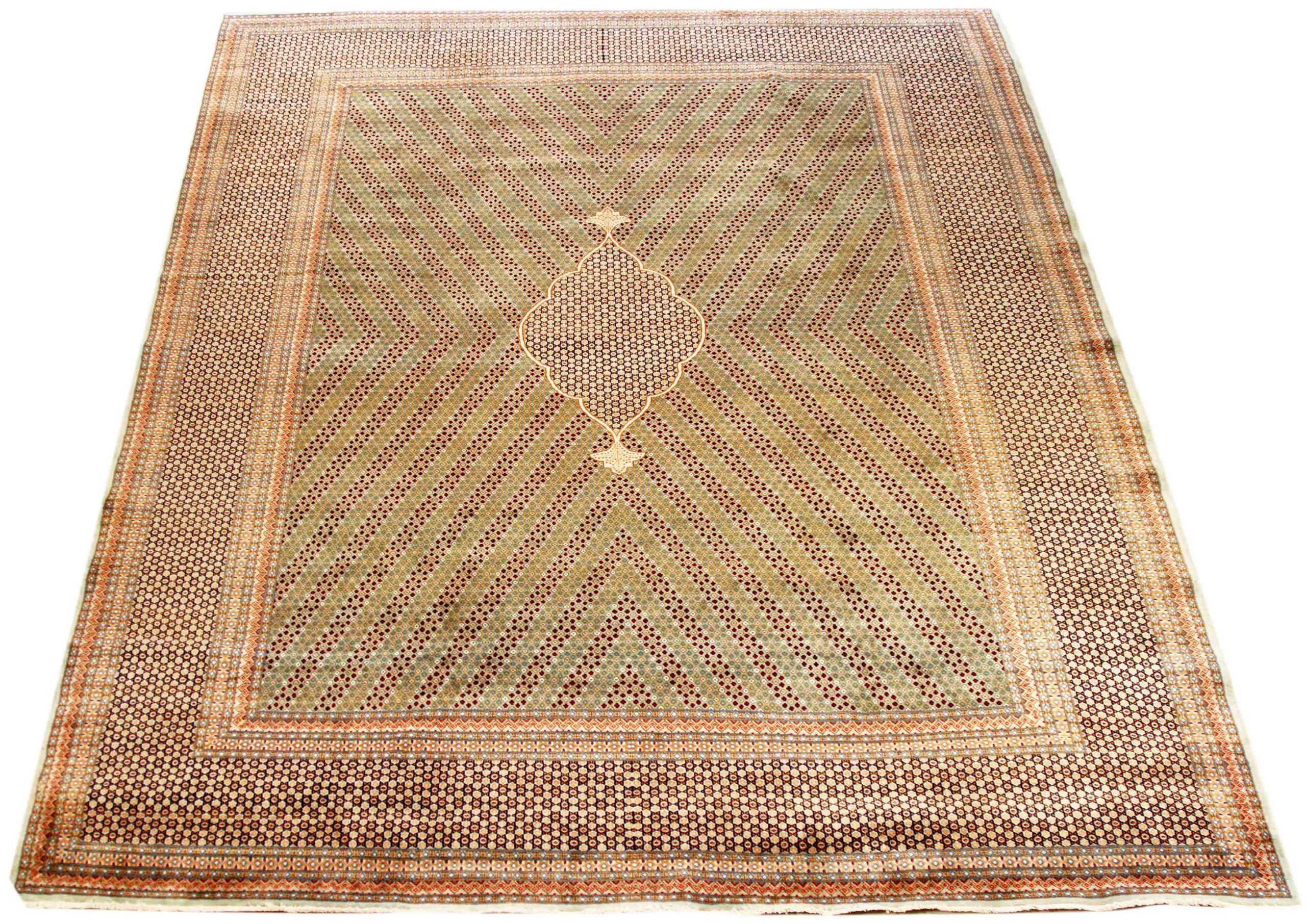 Thumbnail 4 for Antique Persian Kerman Transitional Rug 70452