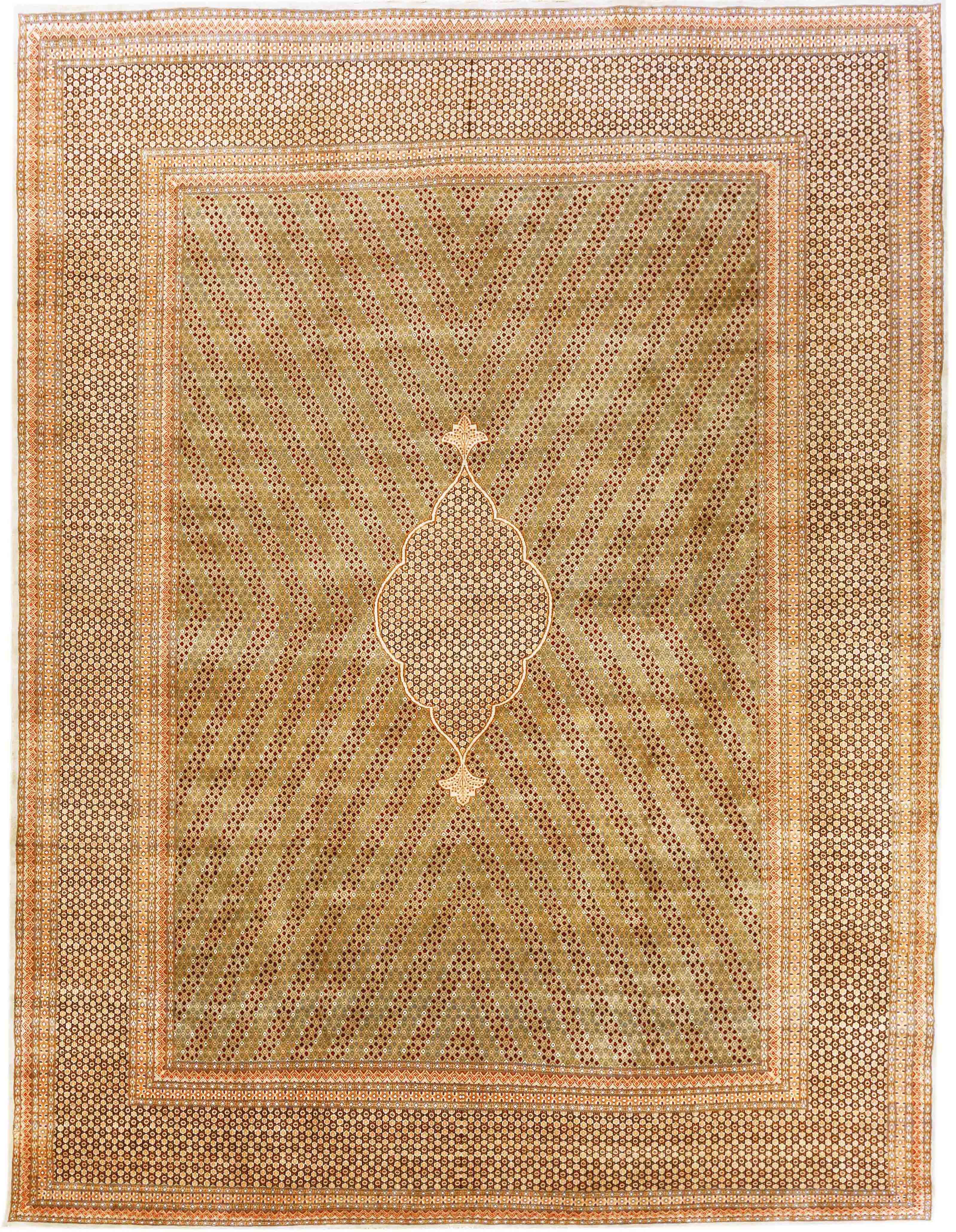 Thumbnail 2 for Antique Persian Kerman Transitional Rug 70452