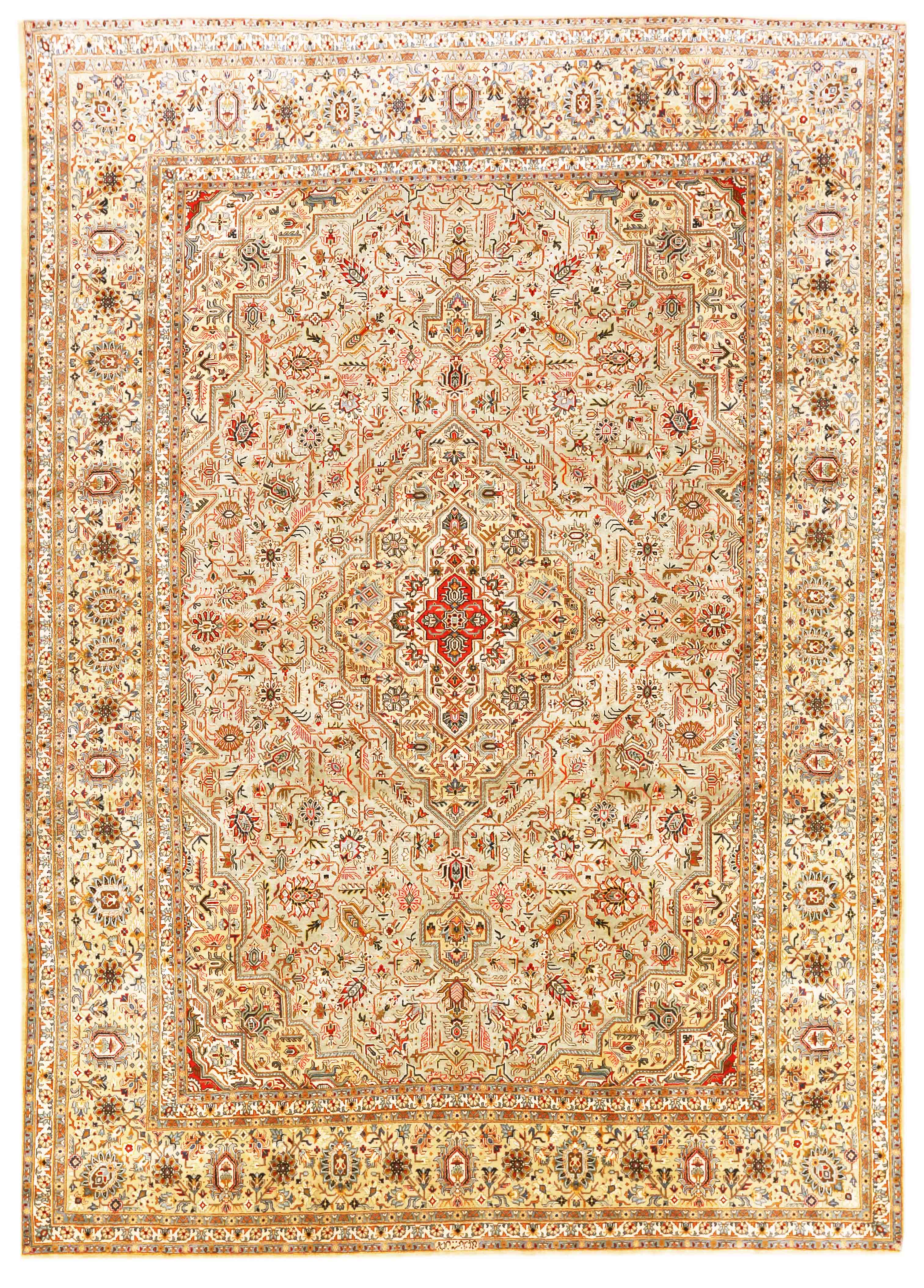 Thumbnail 2 for Antique Persian Tabriz Transitional Rug 70454