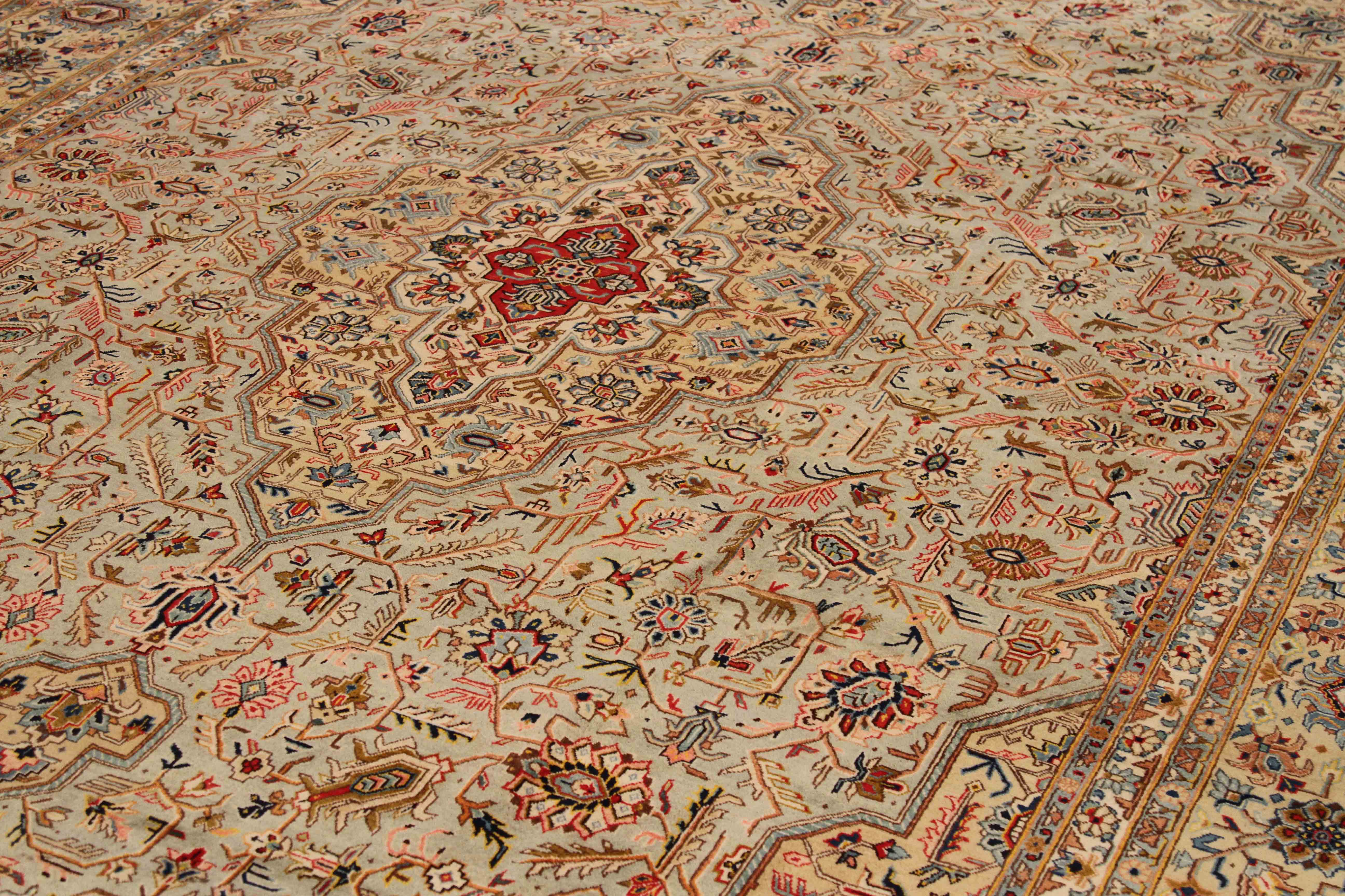 Thumbnail 3 for Antique Persian Tabriz Transitional Rug 70454