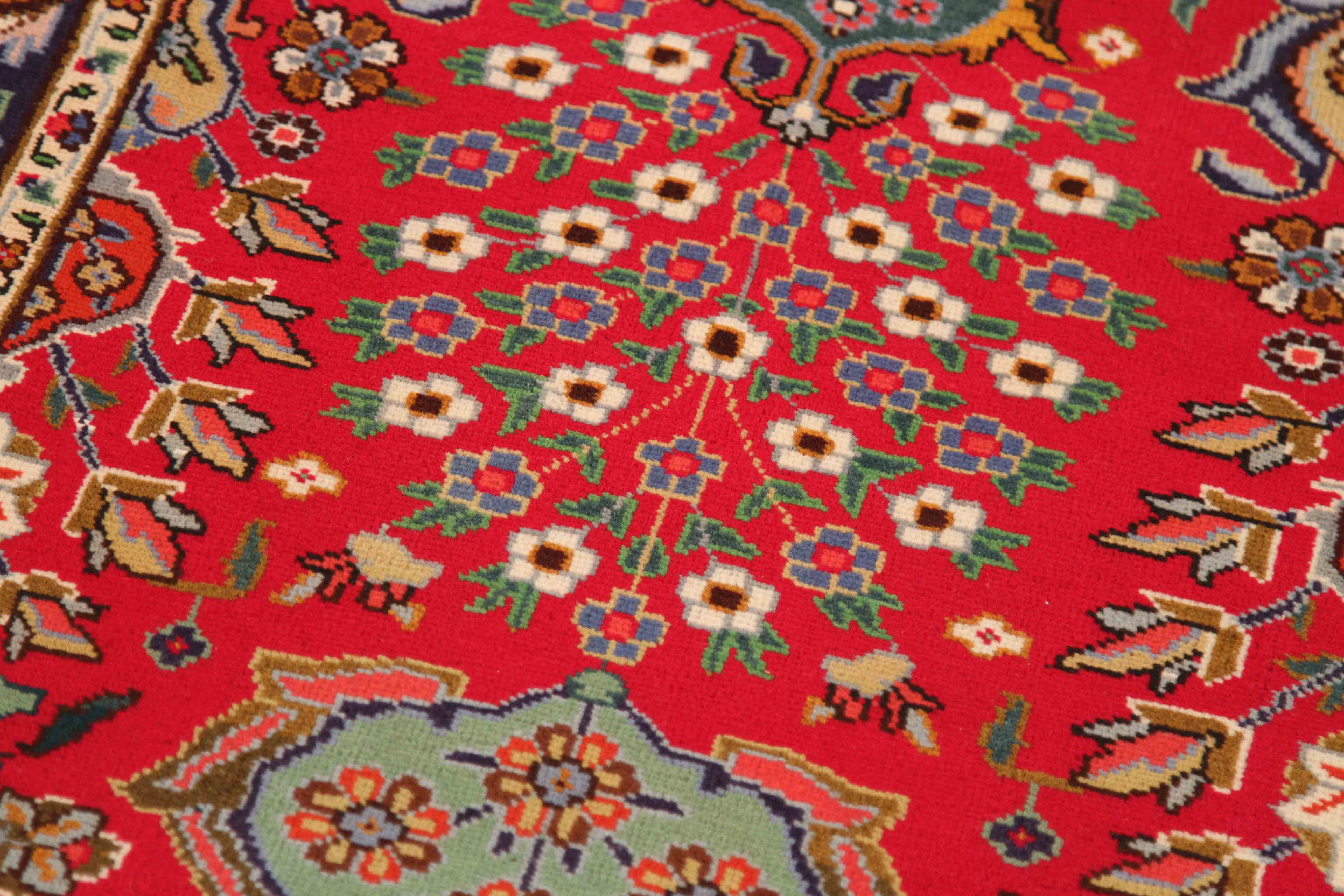 Thumbnail 7 for Antique Persian Tabriz Traditional Rug 70455