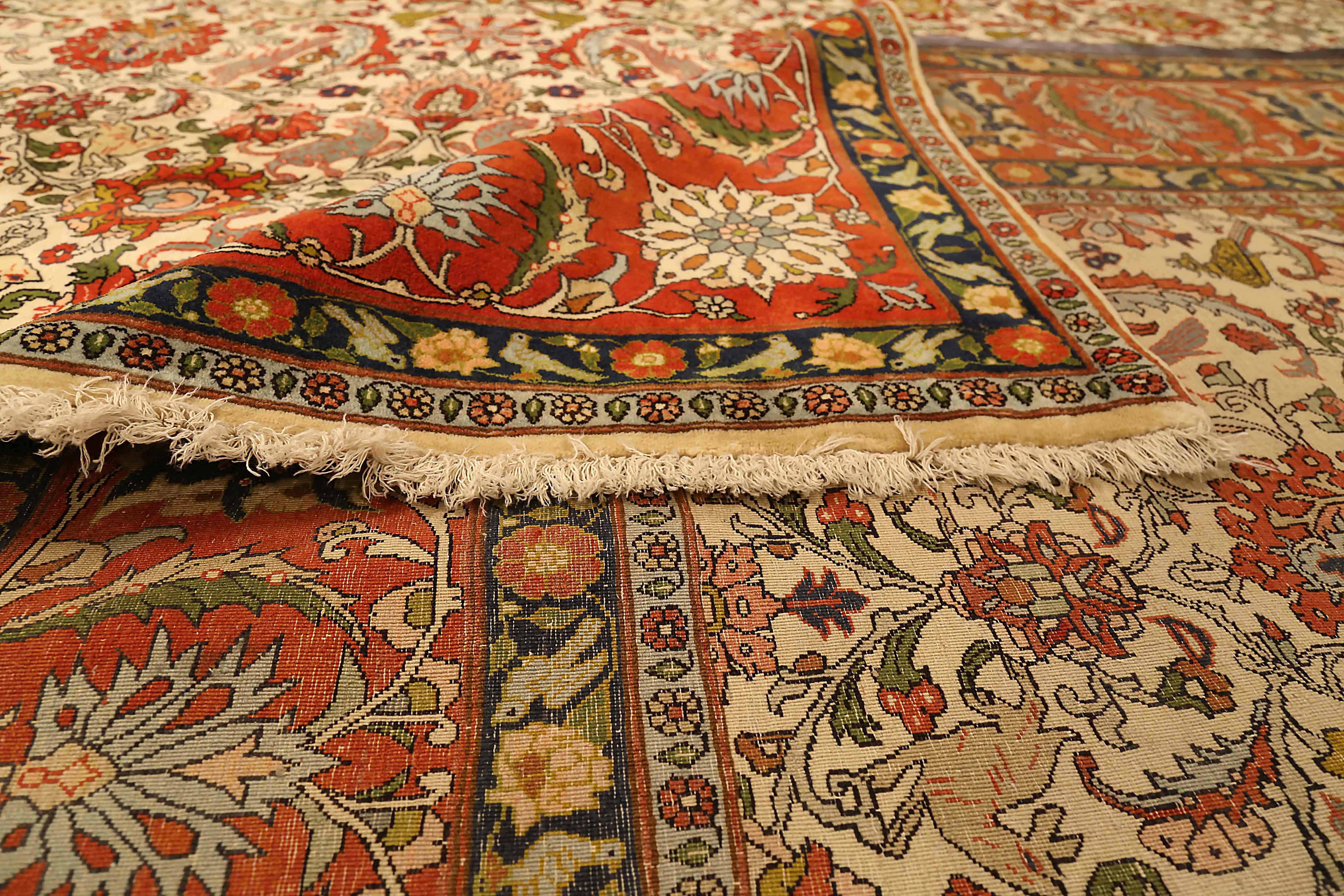 Thumbnail 5 for Antique Persian Varamin Traditional Rug 71982