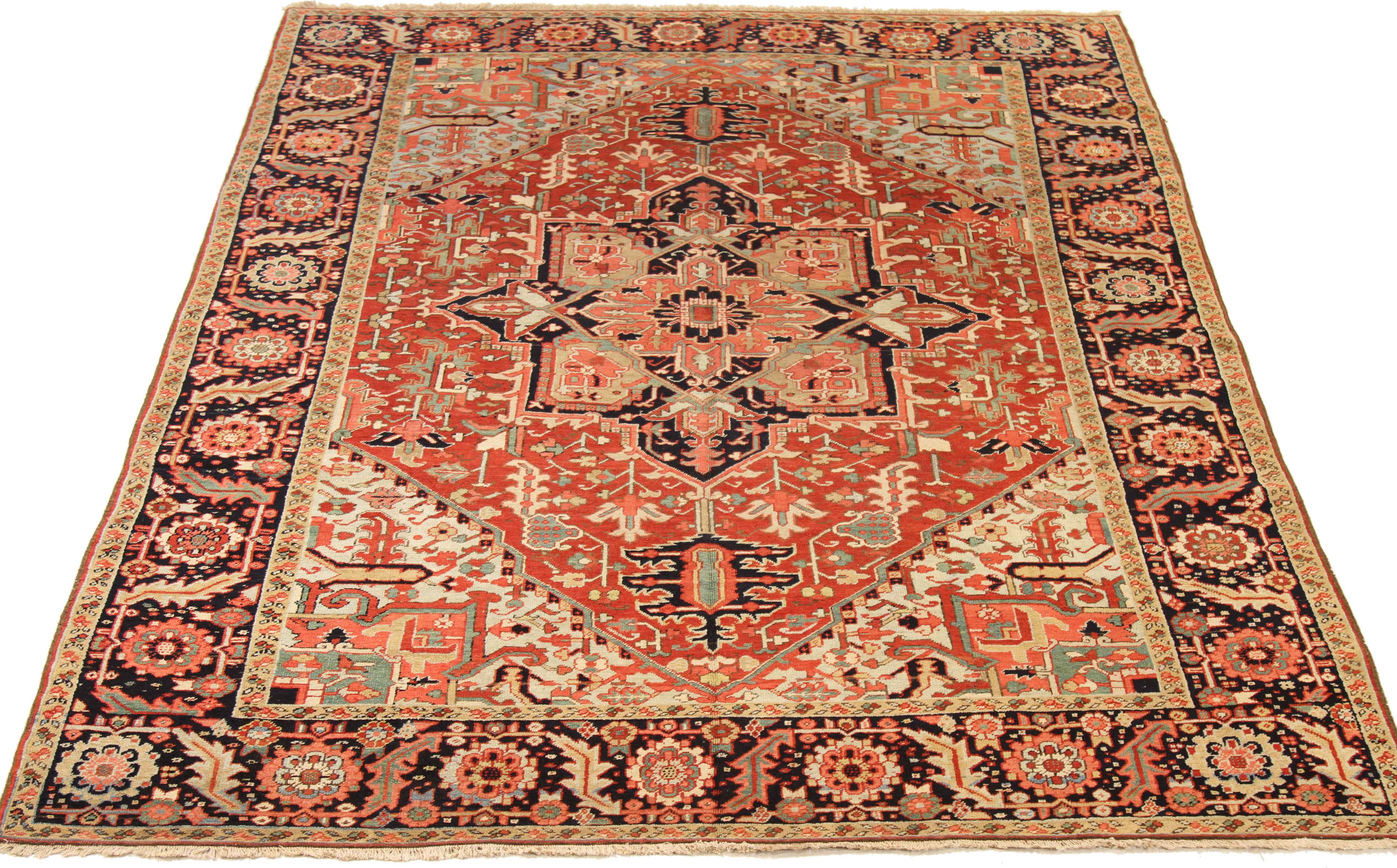 Thumbnail 2 for Antique Persian Traditional Rug 71978