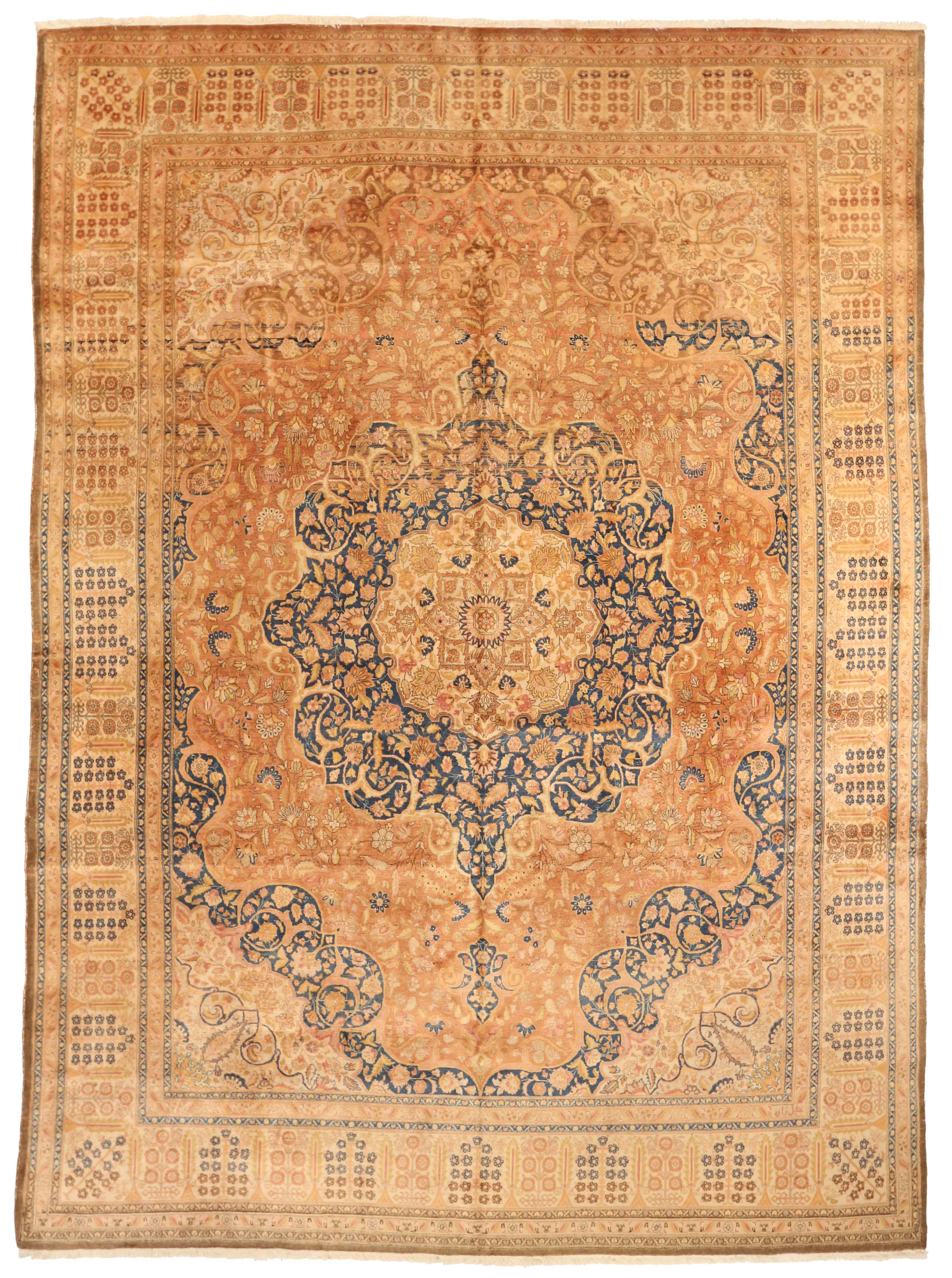 Thumbnail 2 for Antique Persian Tabriz Transitional Rug 71970