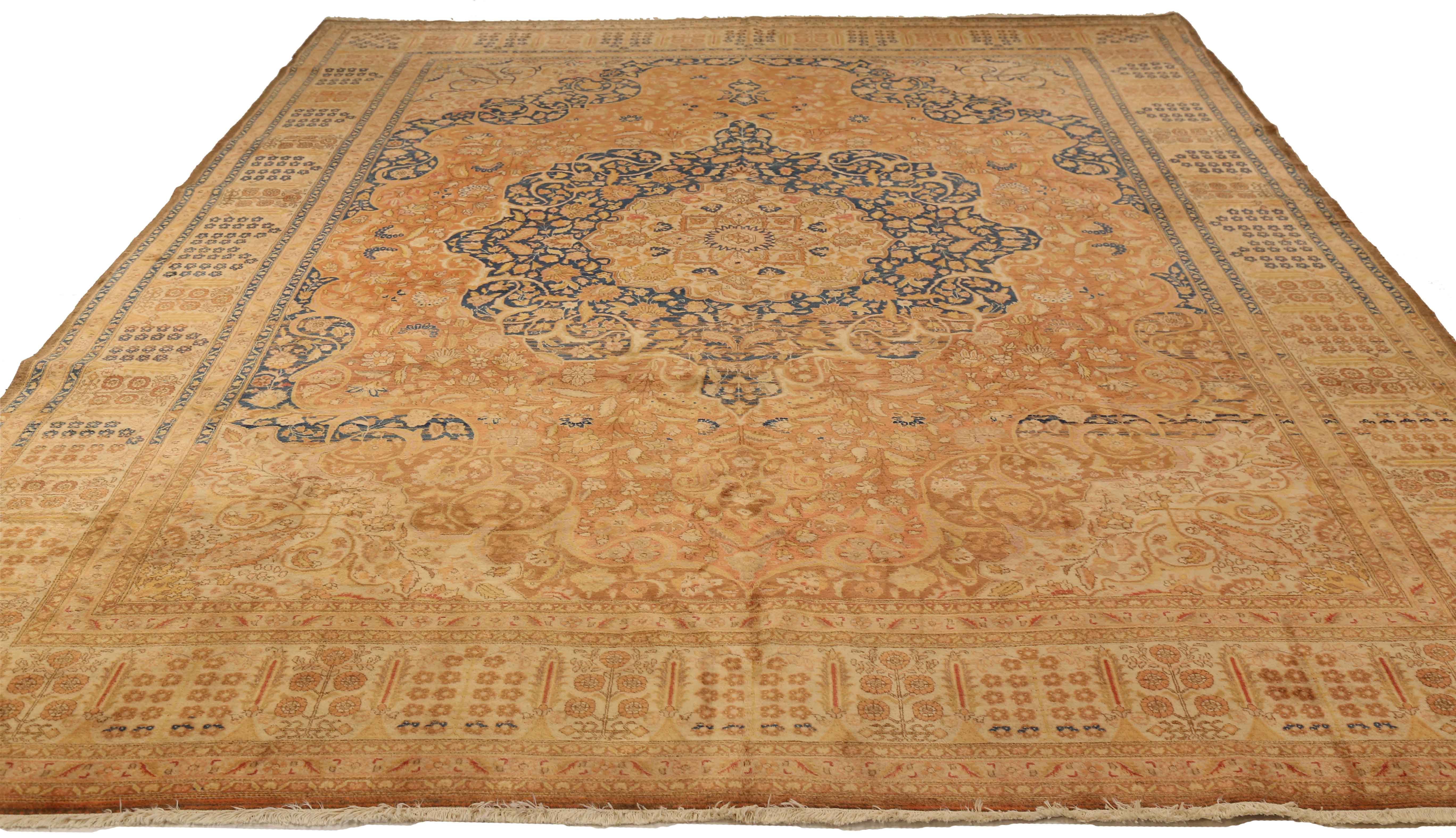 Thumbnail 3 for Antique Persian Tabriz Transitional Rug 71970