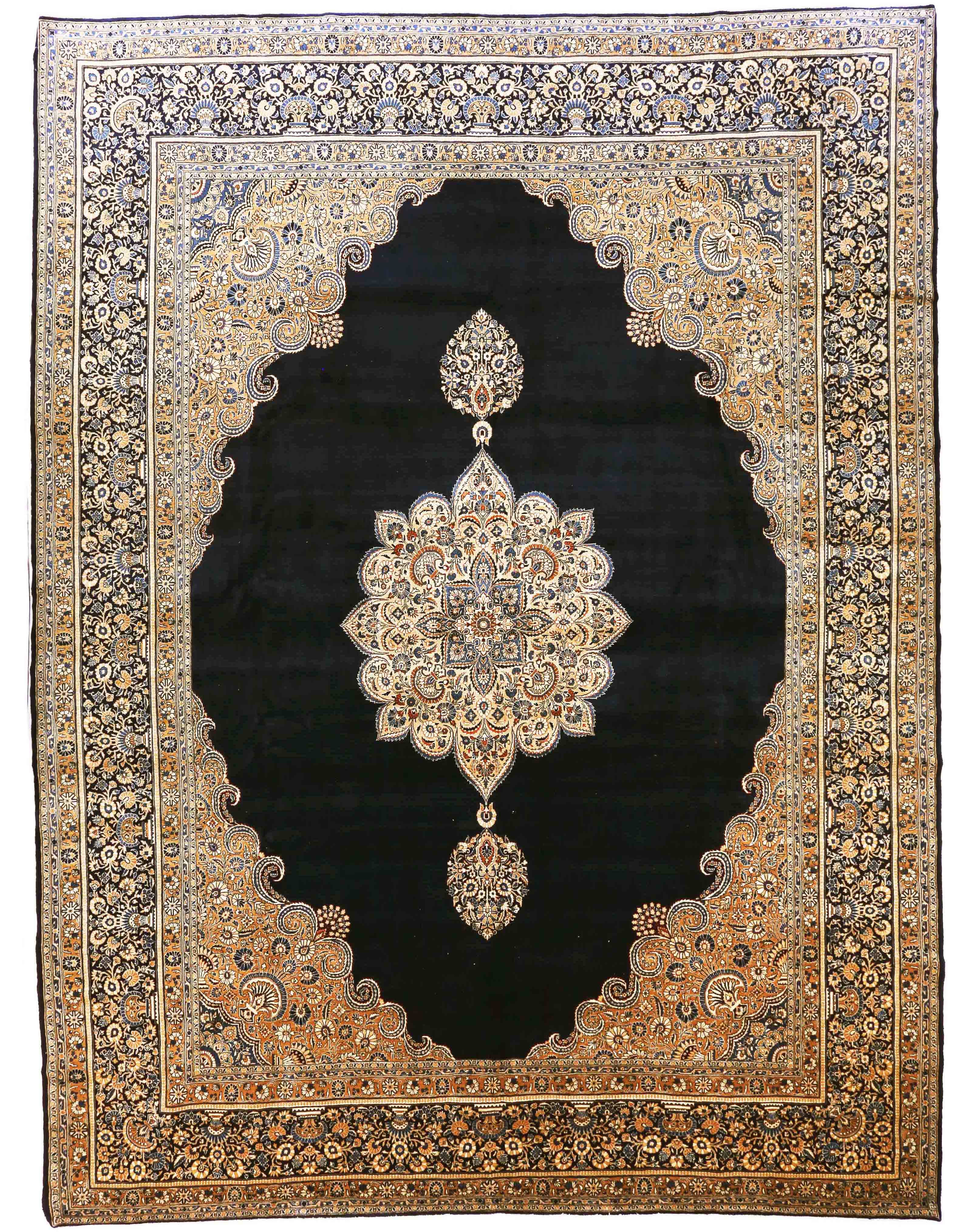 Thumbnail 2 for Antique Persian Kashan Traditional Rug 70483