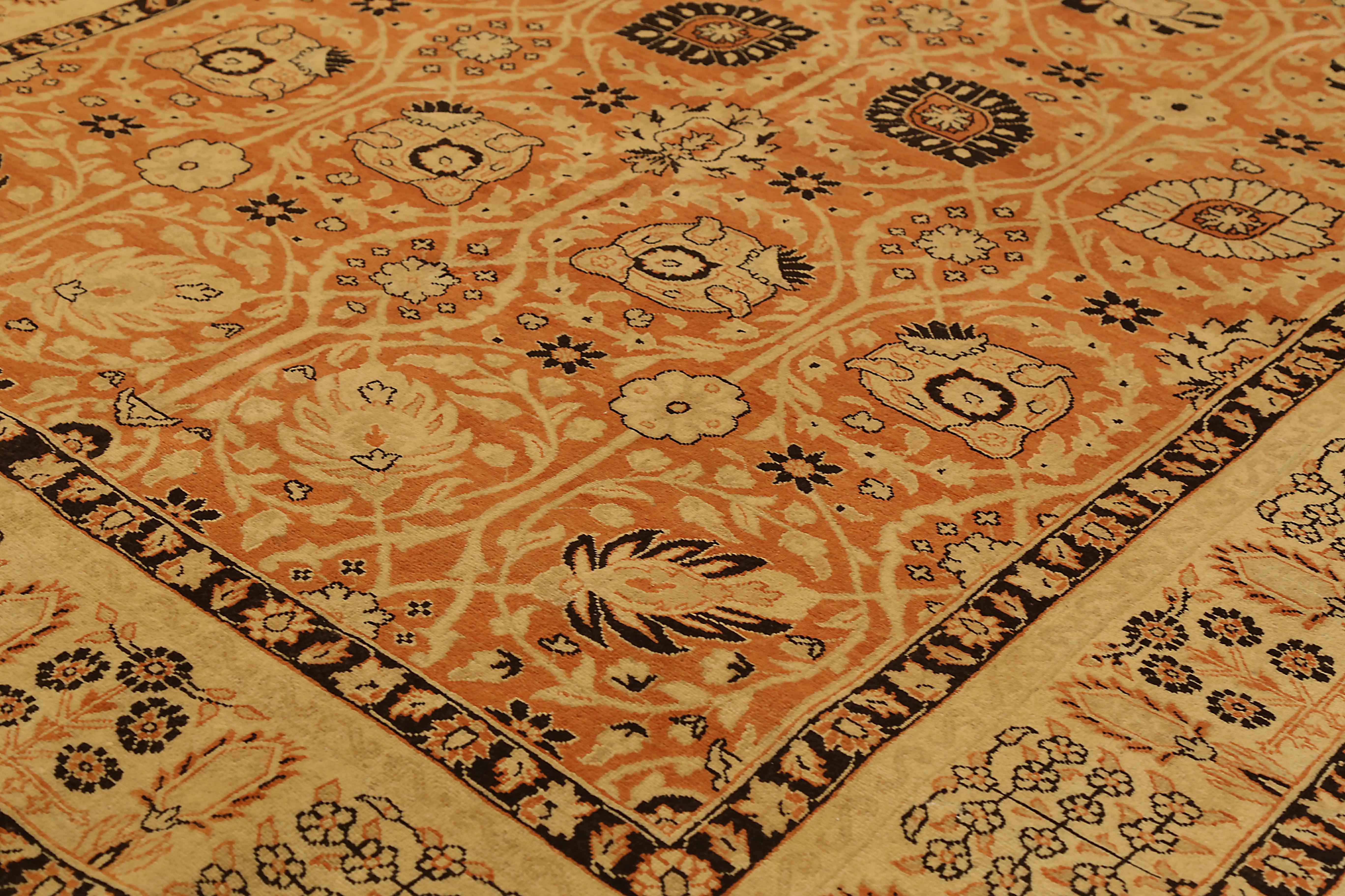 Thumbnail 4 for Antique Persian Tabriz Transitional Rug 71937