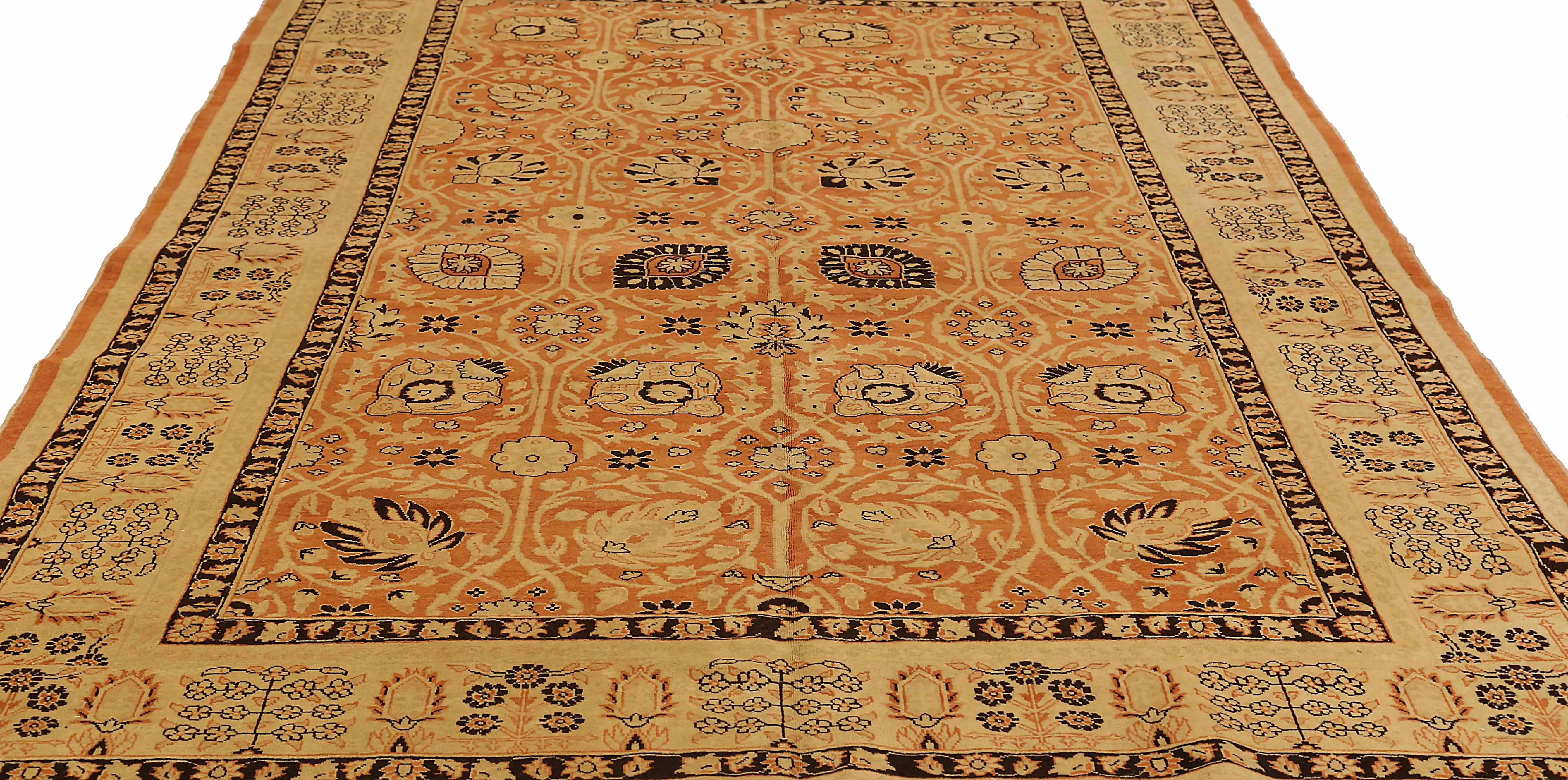 Thumbnail 2 for Antique Persian Tabriz Transitional Rug 71937
