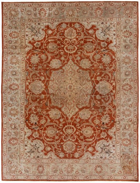 Thumbnail 4 for Antique Persian Tabriz Traditional Rug 91505