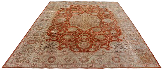 Thumbnail 3 for Antique Persian Tabriz Traditional Rug 91505