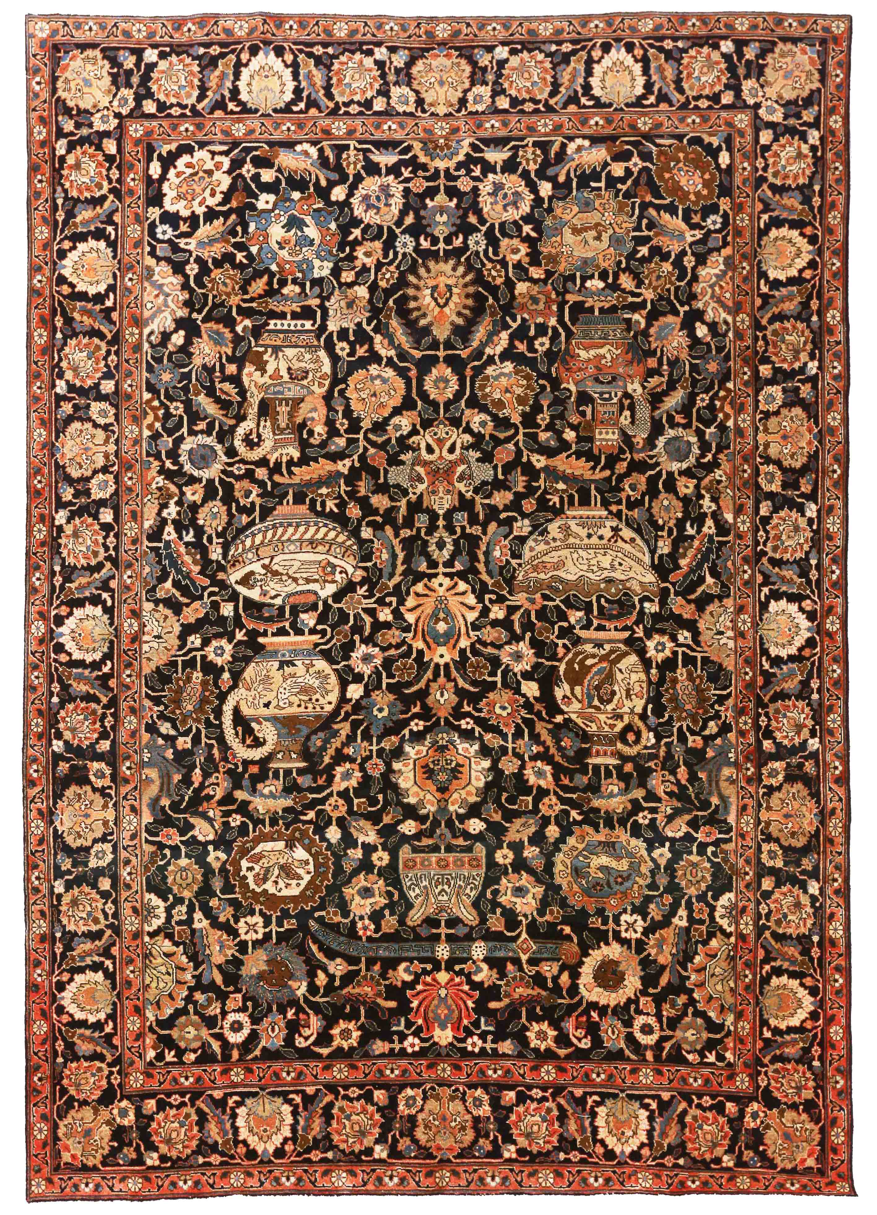 Thumbnail 3 for Antique Persian Traditional Rug 70477