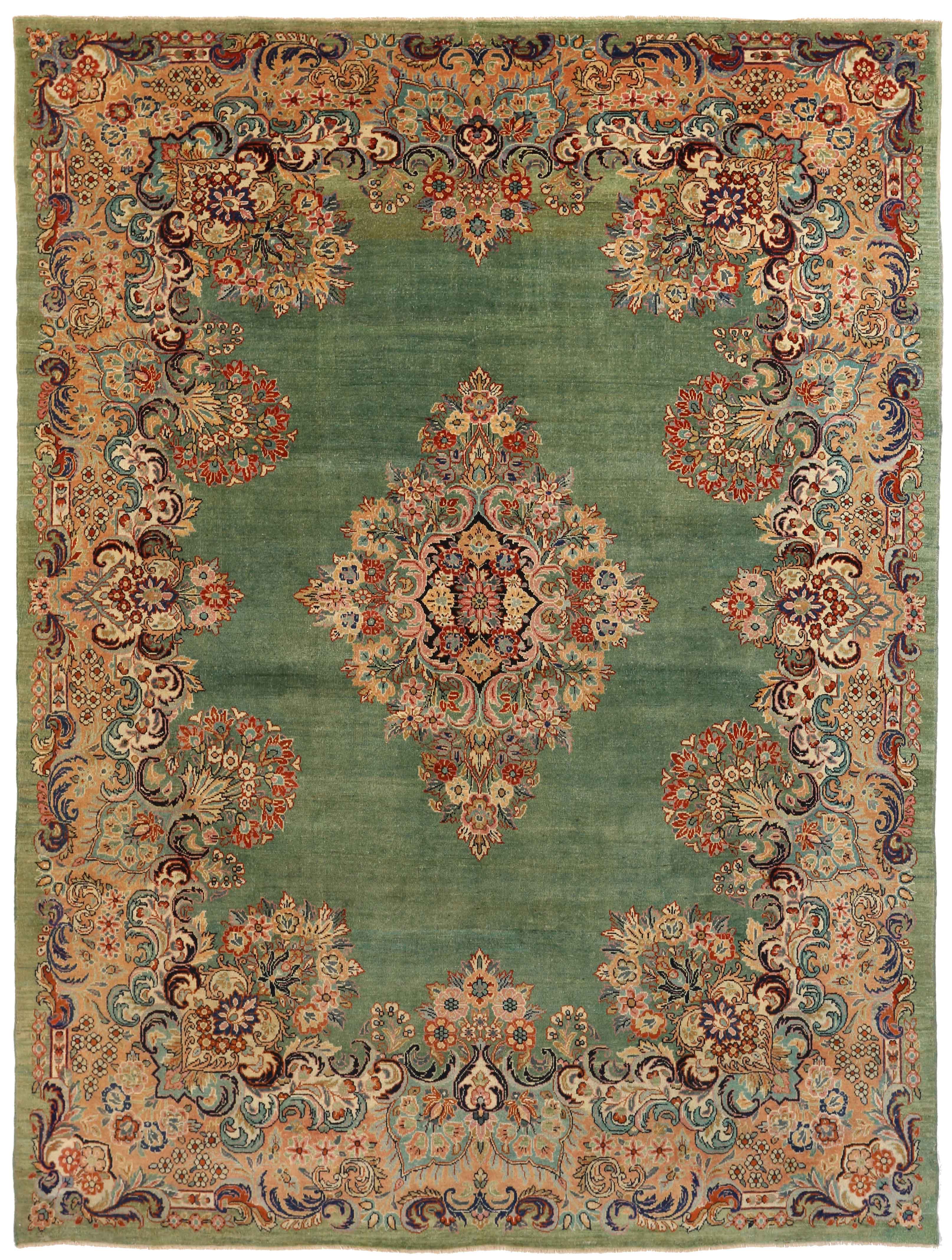 Thumbnail 8 for Antique Persian Mahal Traditional Rug 10609
