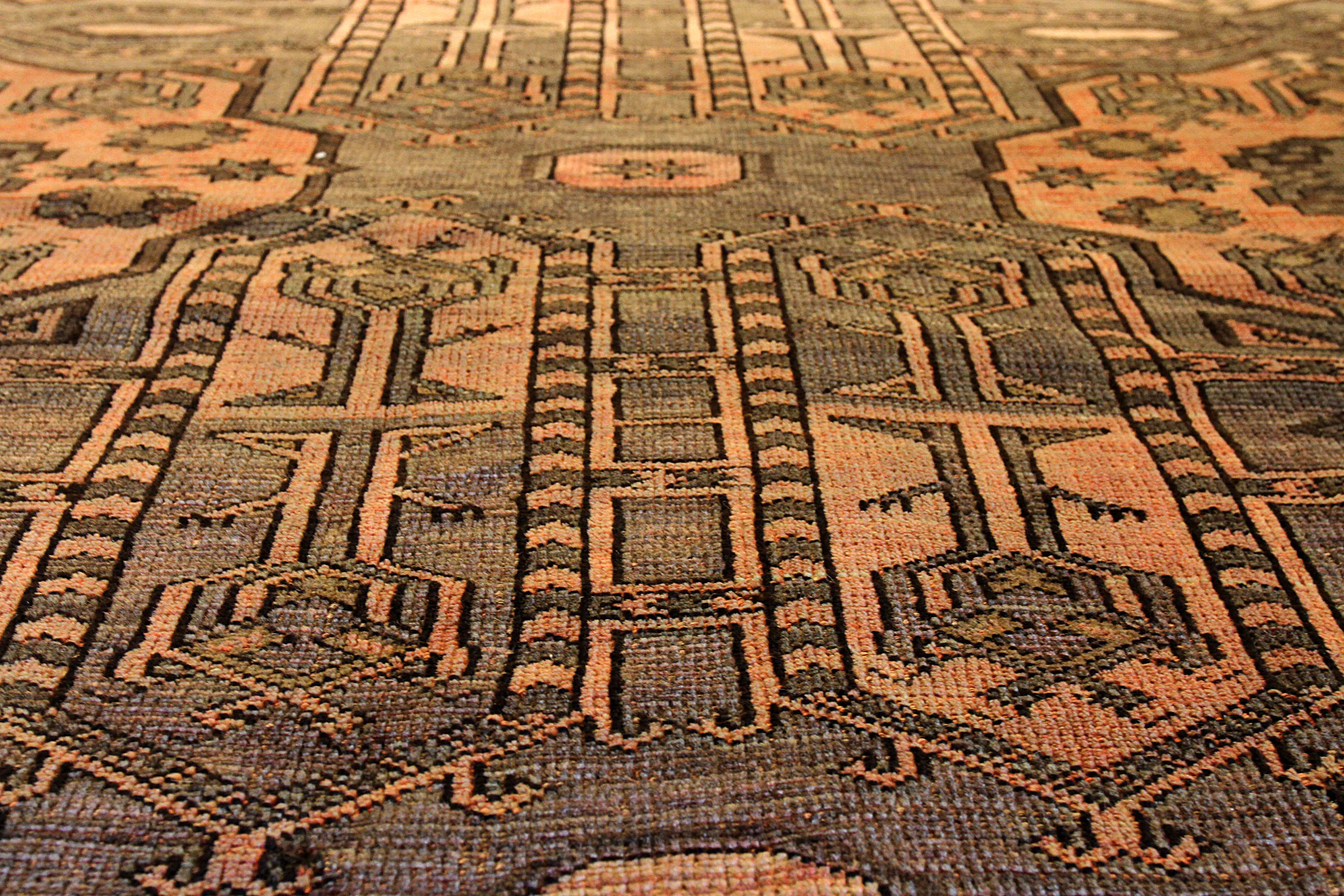 Thumbnail 7 for Antique Afghanistan Afghan Tribal Rug 10622