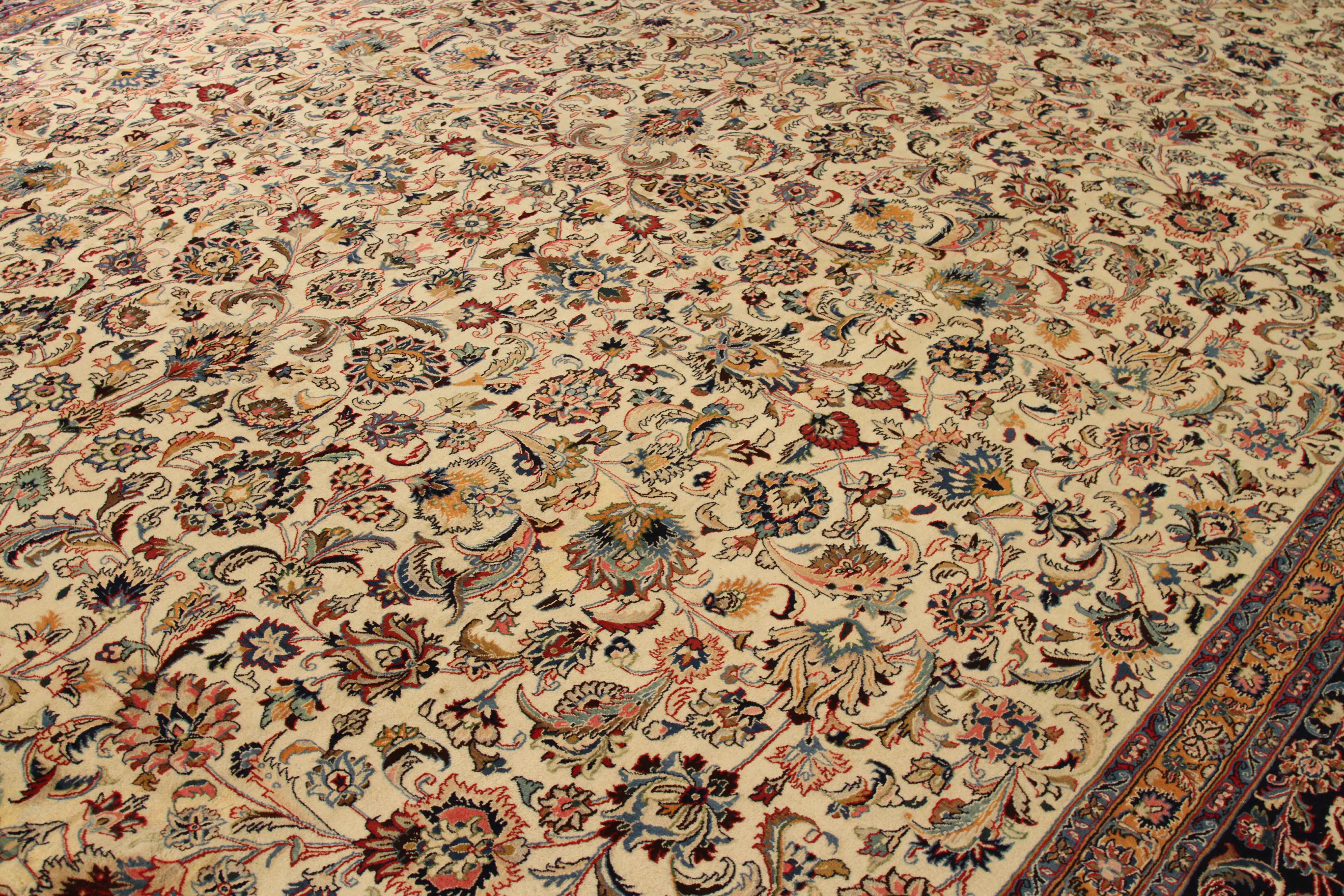 Thumbnail 12 for Antique Persian Mashad Traditional Rug 10624