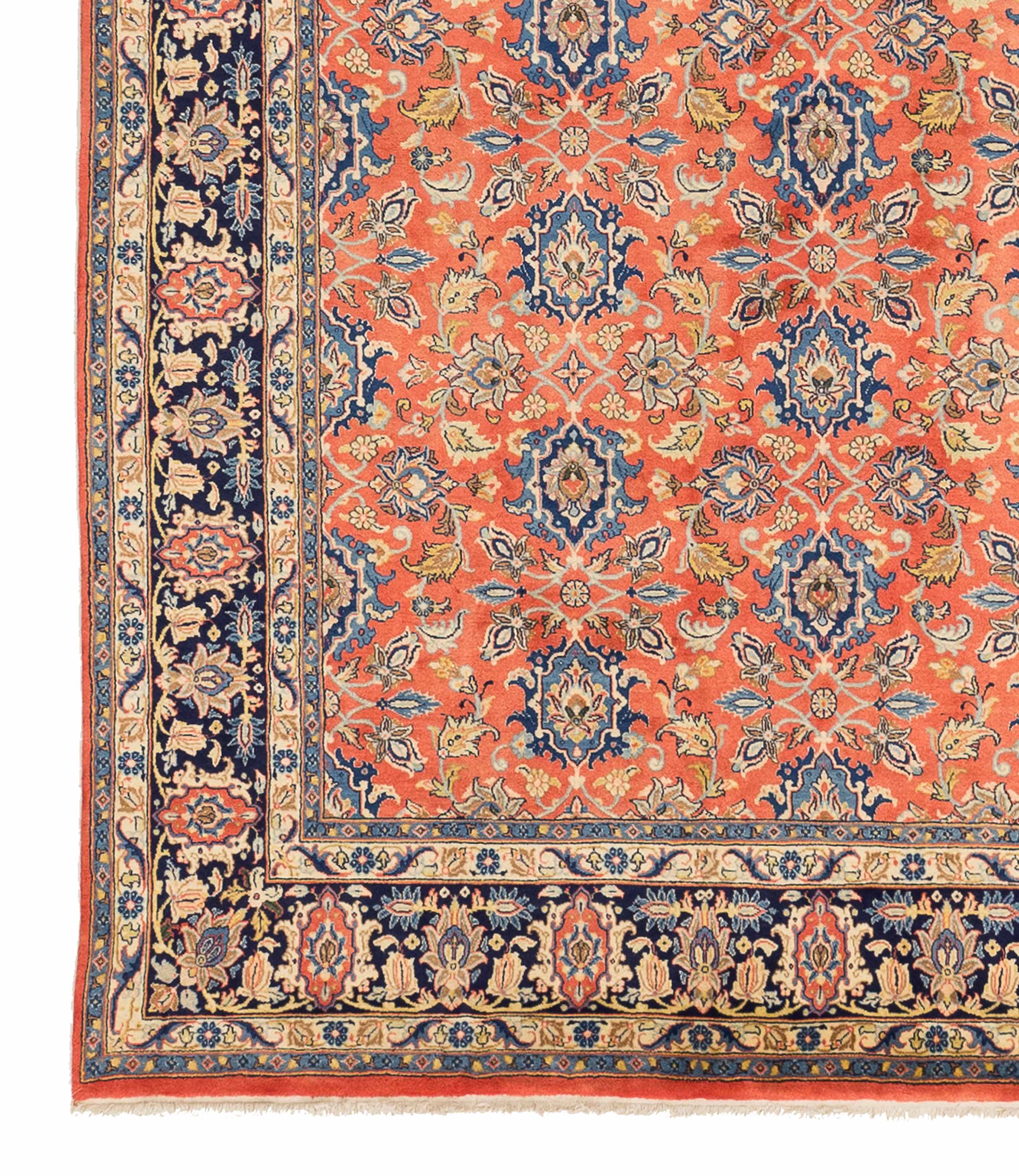 Thumbnail 10 for Antique Persian Varamin Traditional Rug 10627