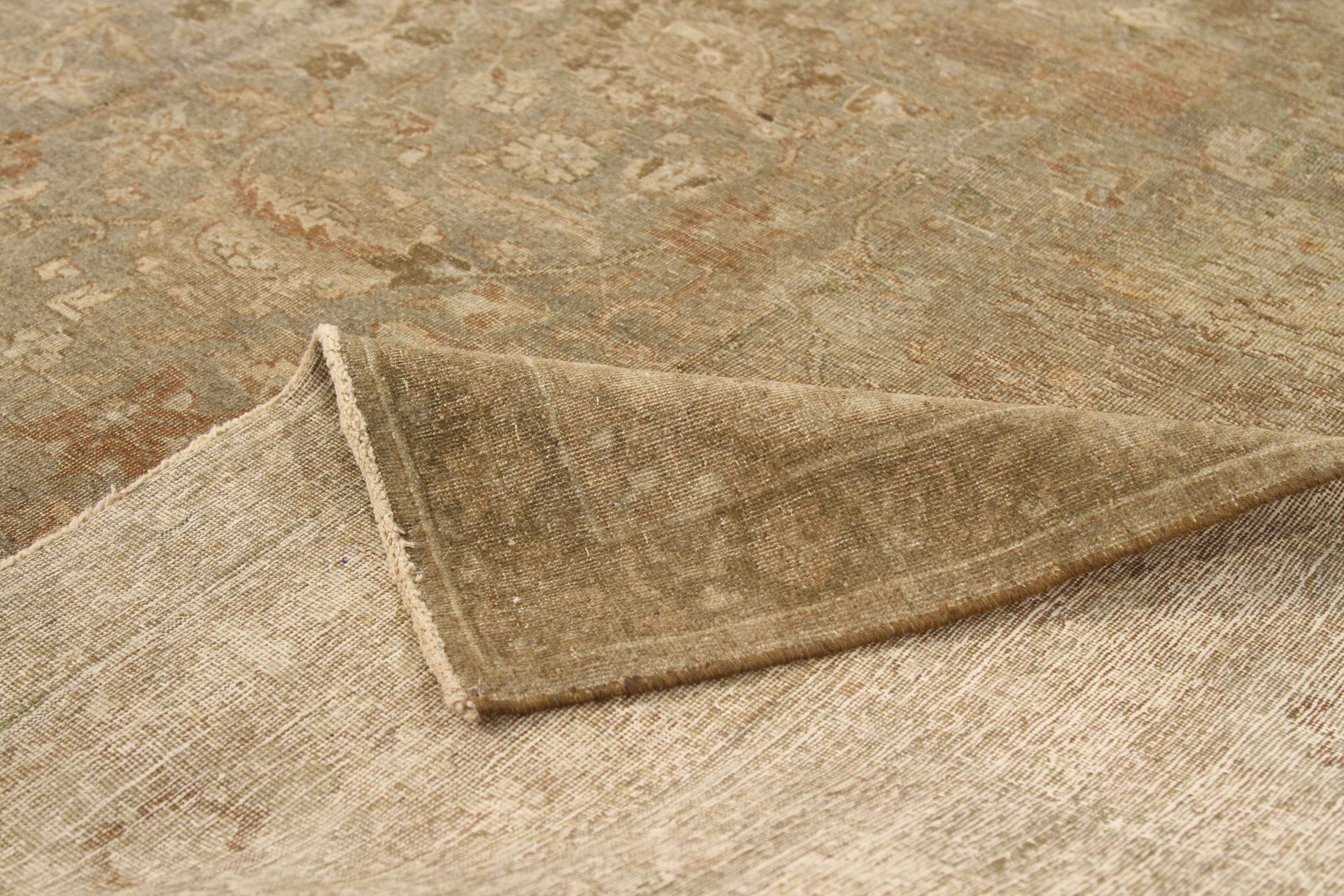 Thumbnail 3 for Antique Persian Tabriz Transitional Rug 53694