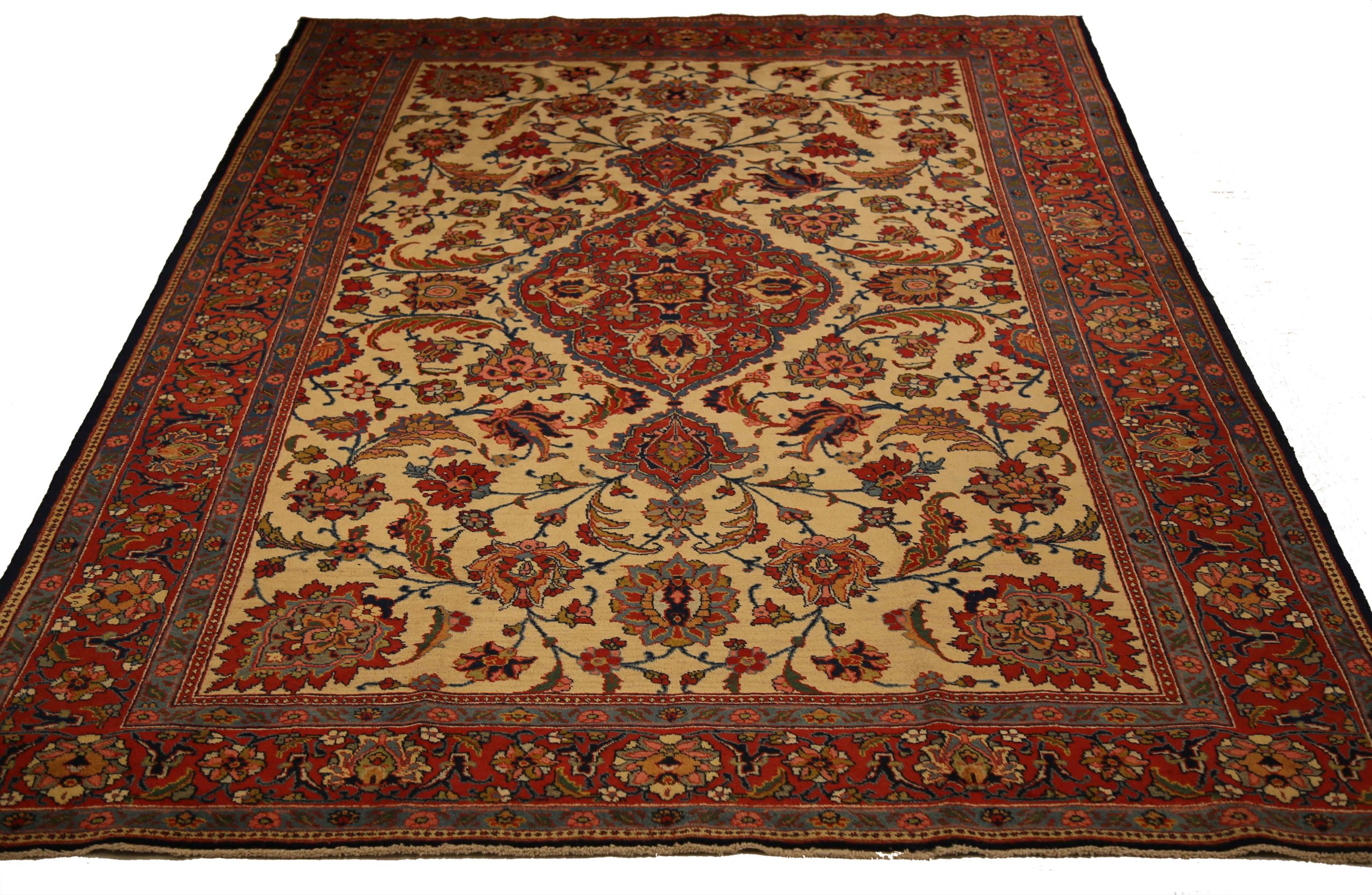 Thumbnail 13 for Antique Persian Tabriz Traditional Rug 10642