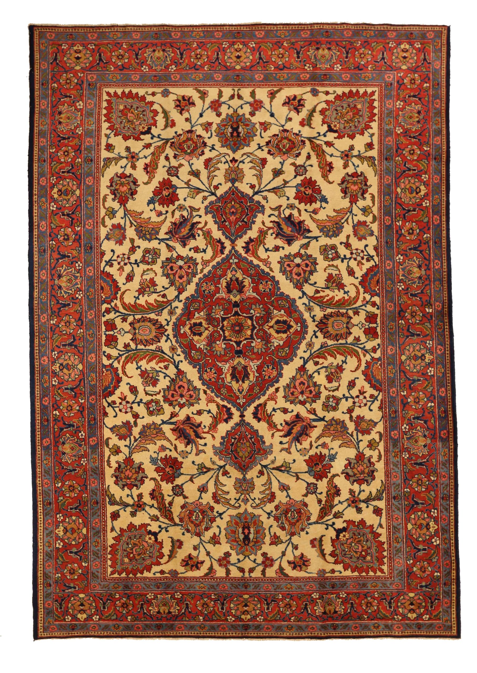 Thumbnail 5 for Antique Persian Tabriz Traditional Rug 10642