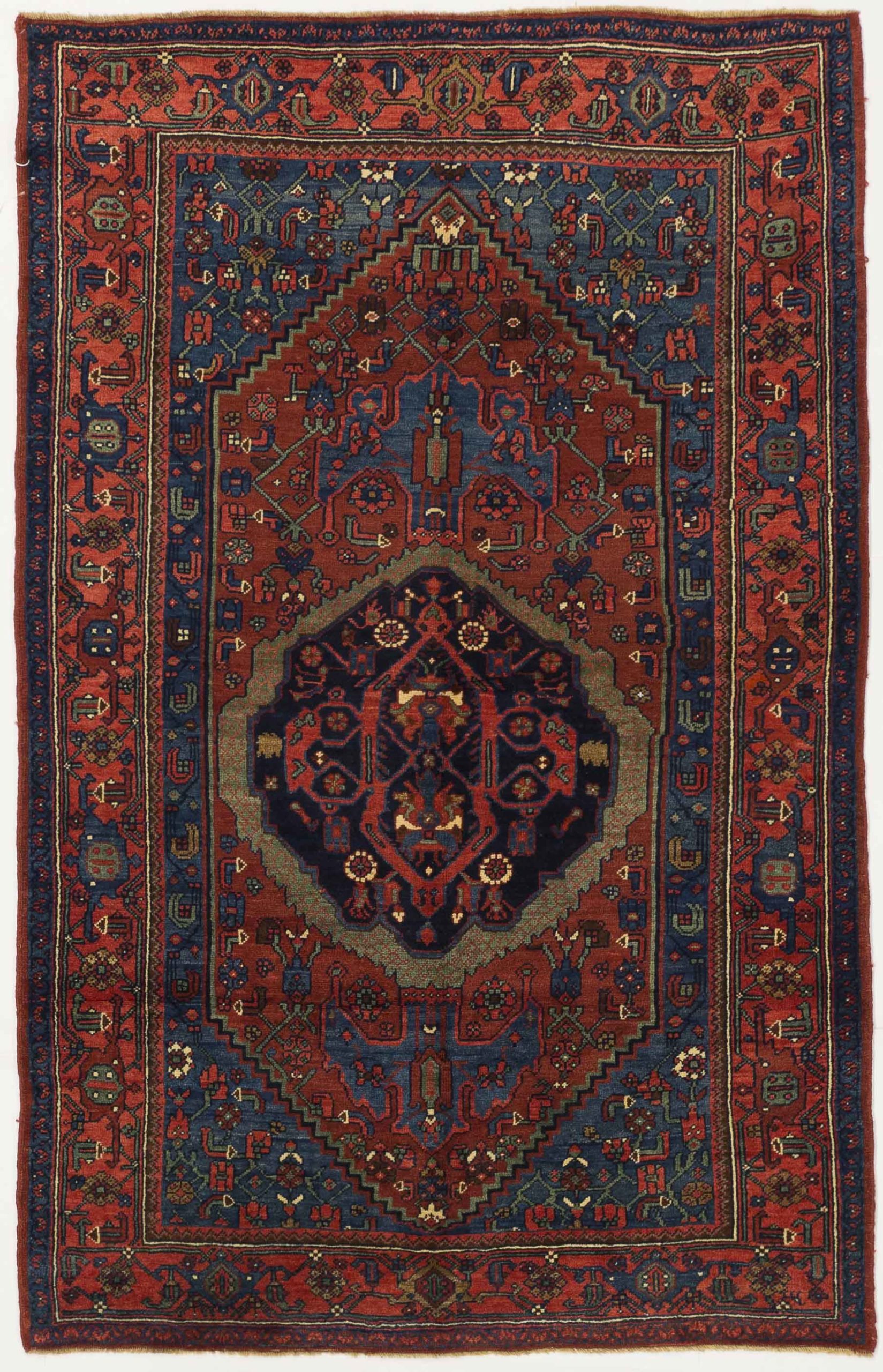 Thumbnail 6 for Antique Persian Bijar Traditional Rug 10643