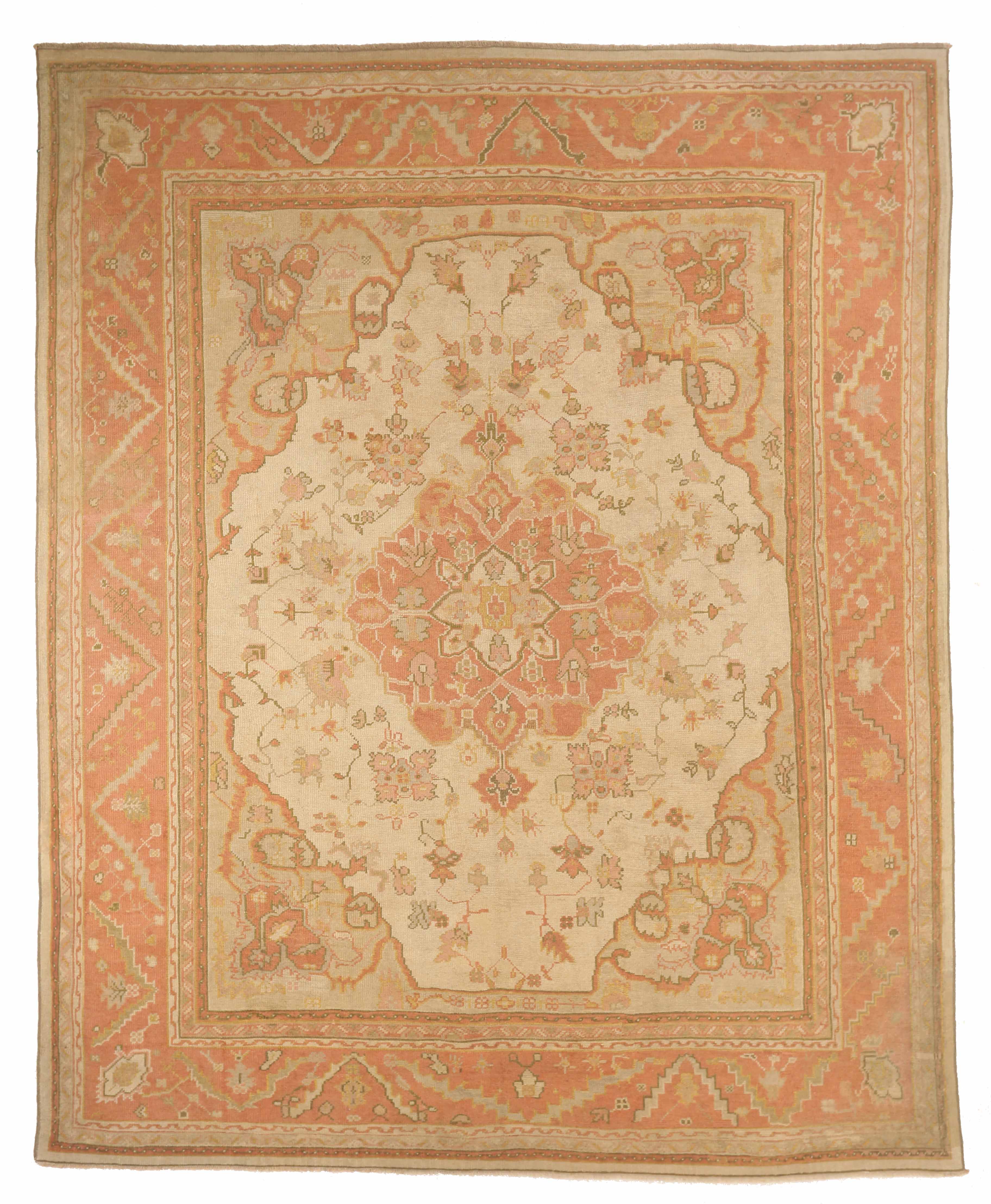 Thumbnail 8 for Vintage Turkey Oushak Traditional Rug 10560