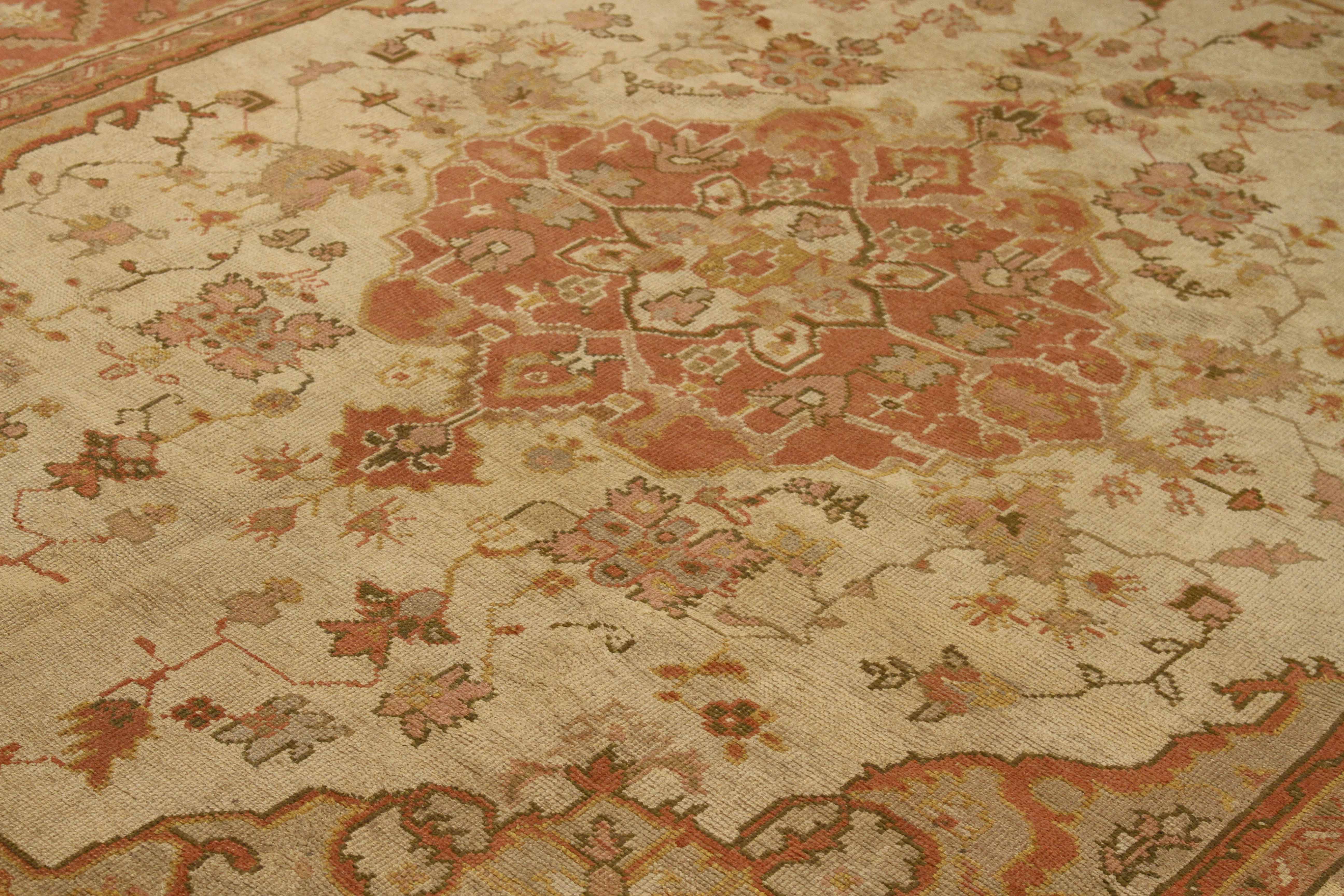 Thumbnail 4 for Vintage Turkey Oushak Traditional Rug 10560