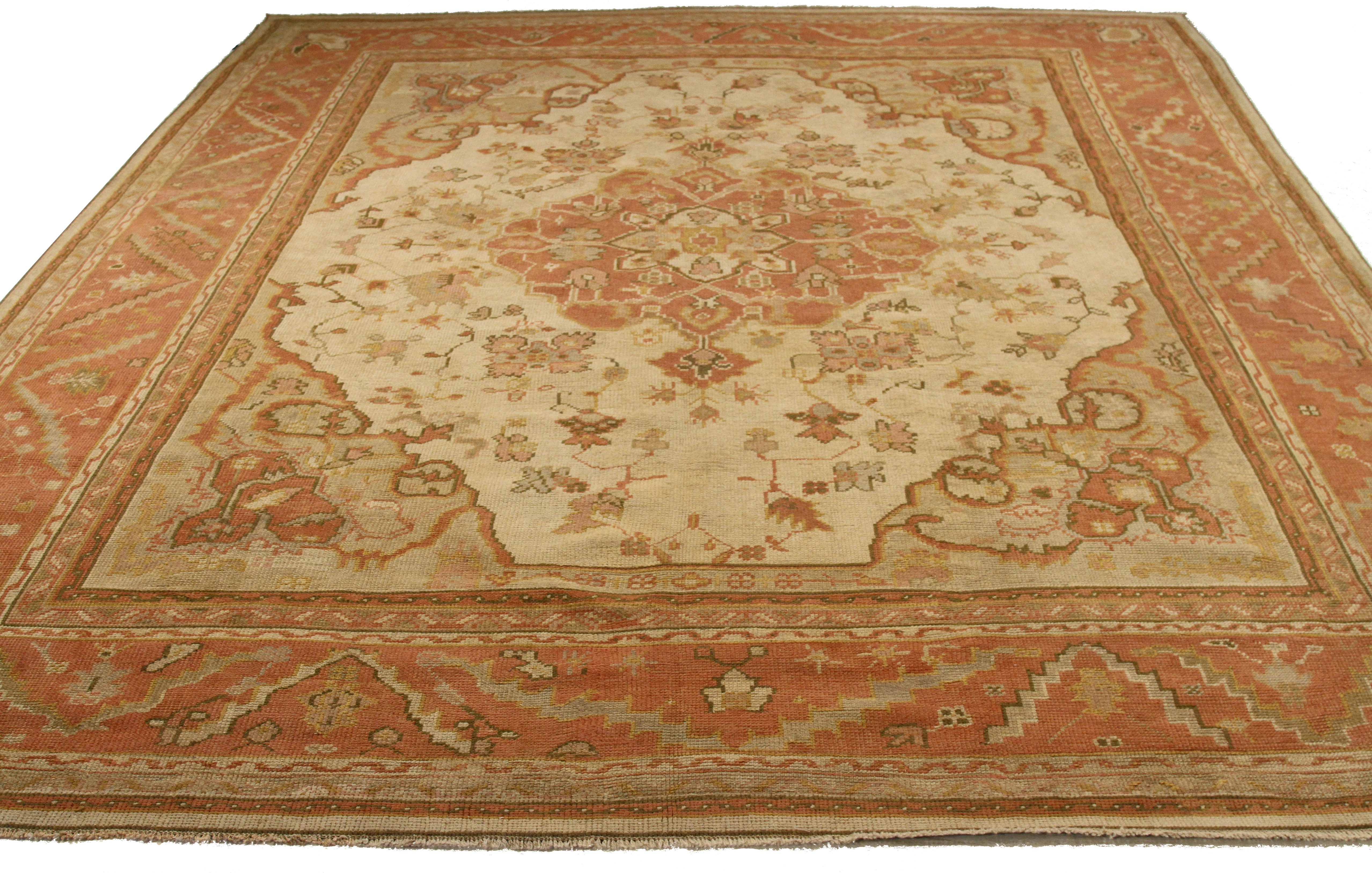 Thumbnail 2 for Vintage Turkey Oushak Traditional Rug 10560