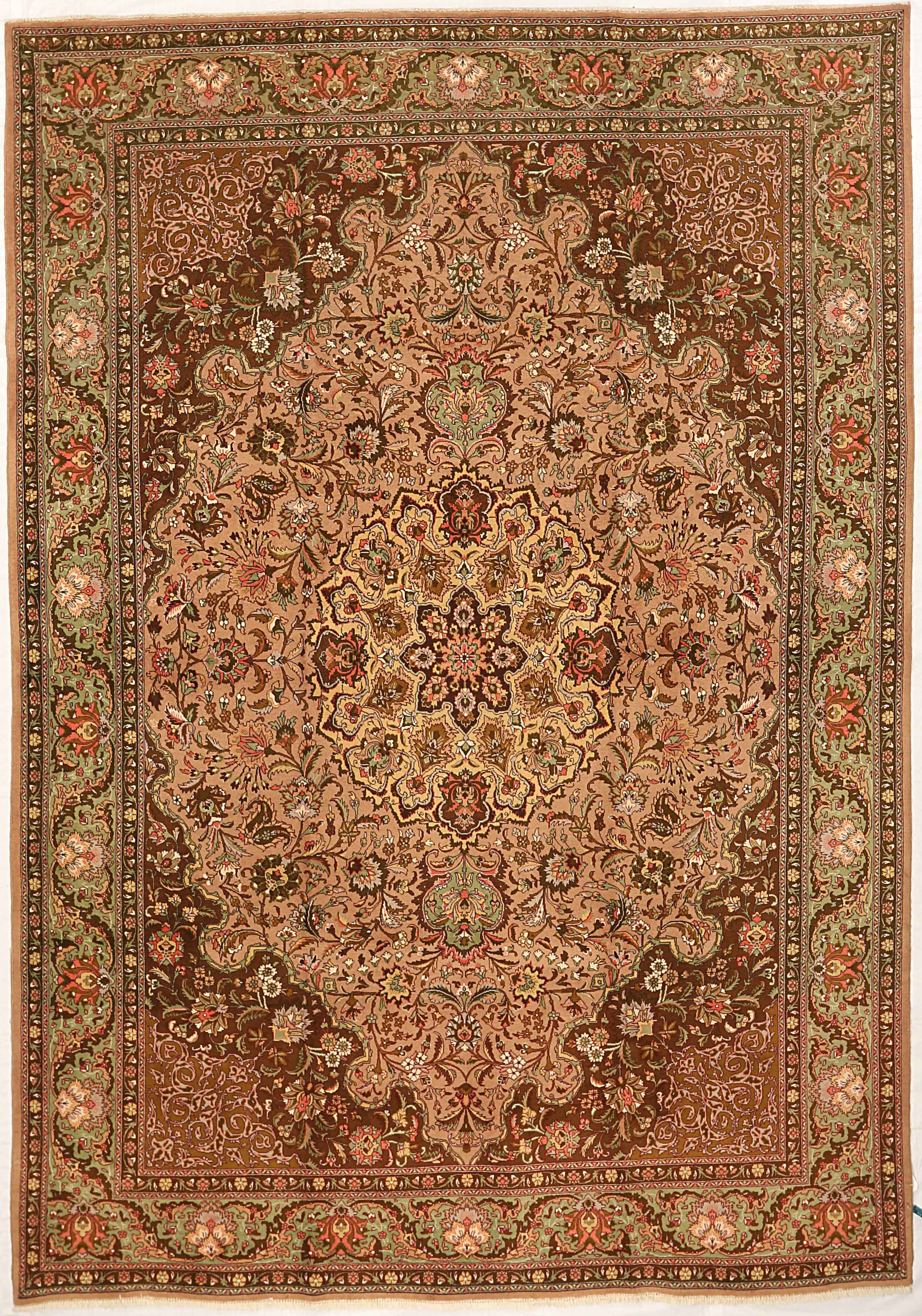 Thumbnail 9 for Antique Persian Tabriz Traditional Rug 10644