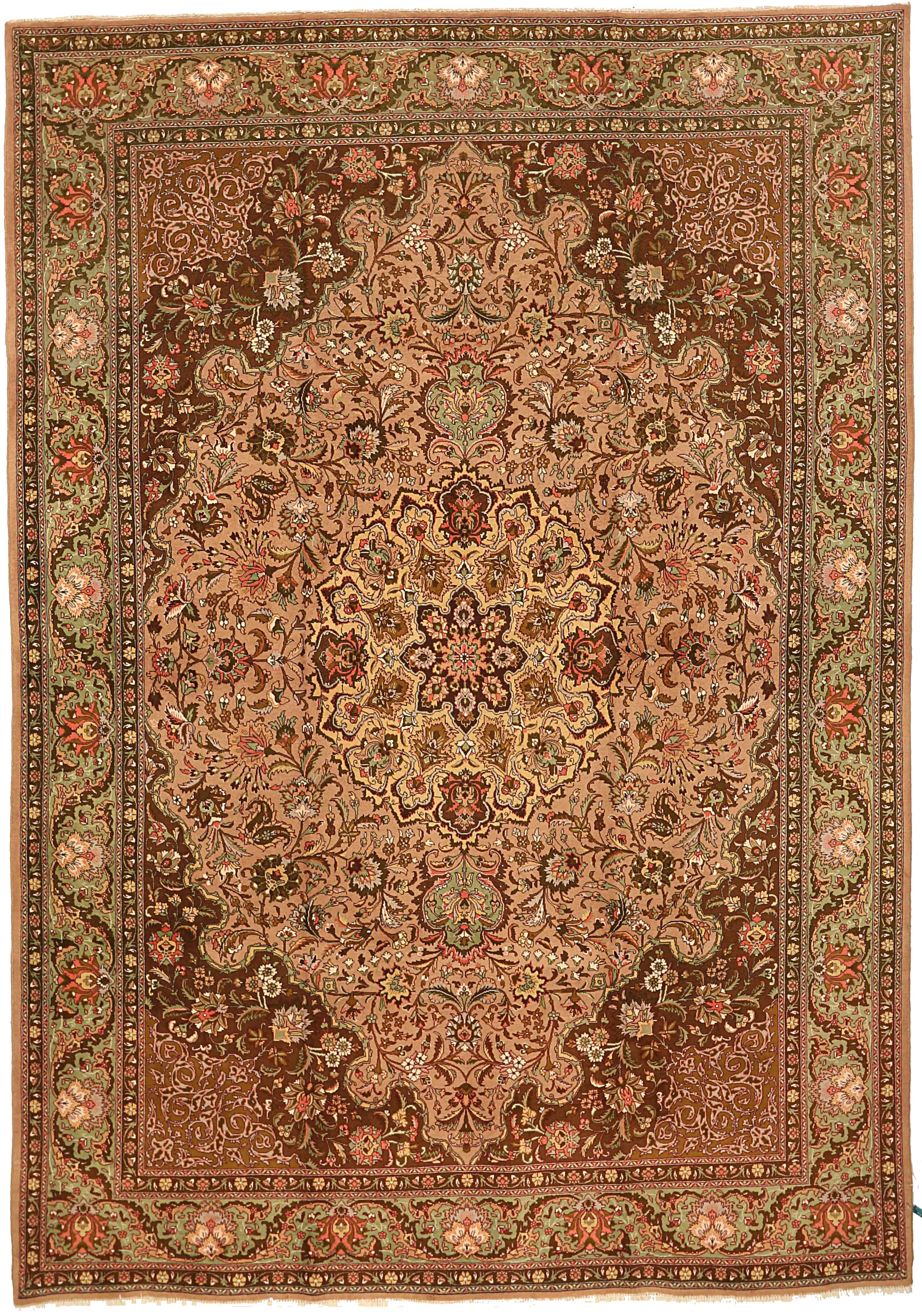 Thumbnail 12 for Antique Persian Tabriz Traditional Rug 10644