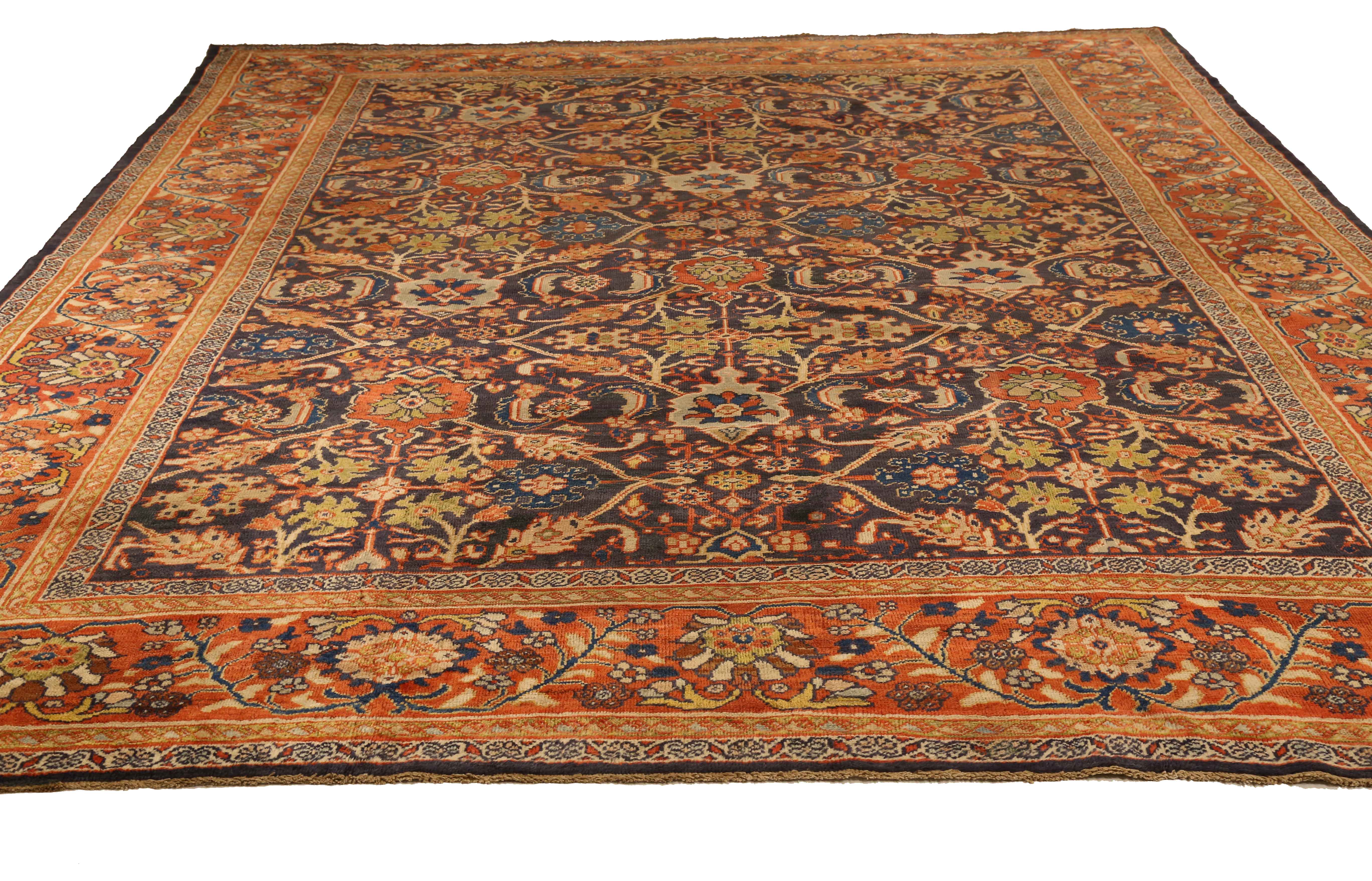 Thumbnail 5 for Antique Persian Sultanabad Traditional Rug 10646