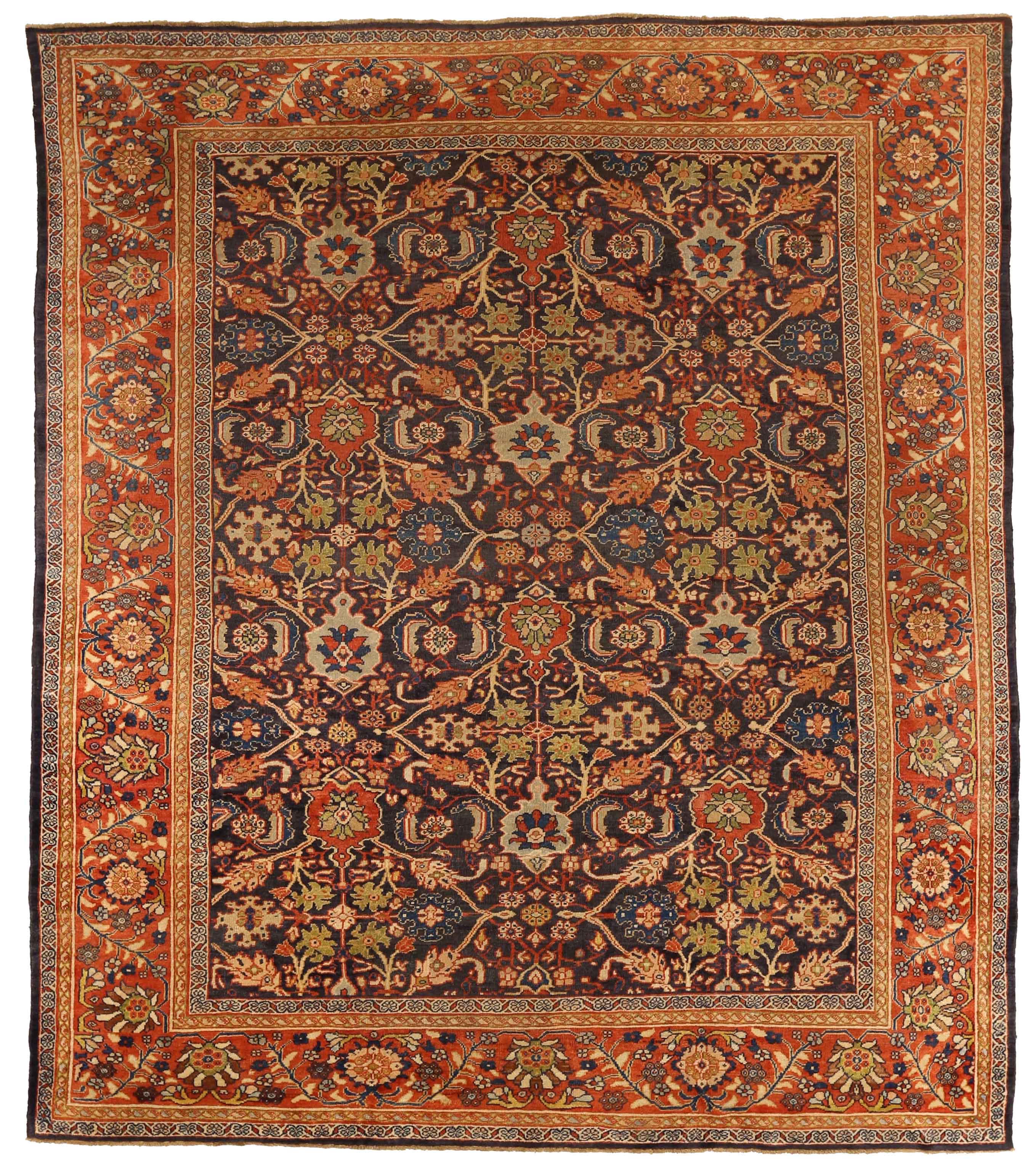 Thumbnail 9 for Antique Persian Sultanabad Traditional Rug 10646