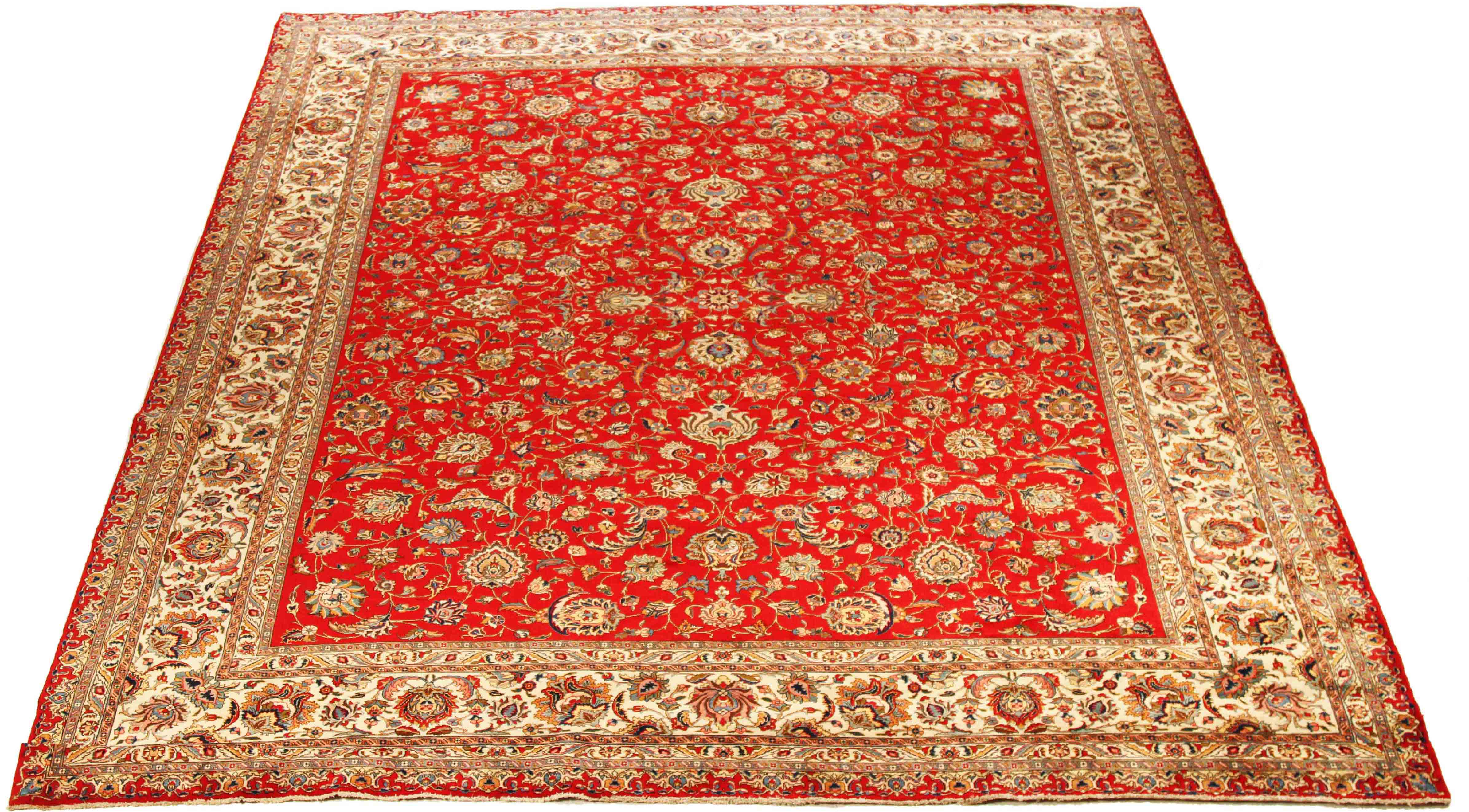 Thumbnail 5 for Antique Persian Tabriz Traditional Rug 70481