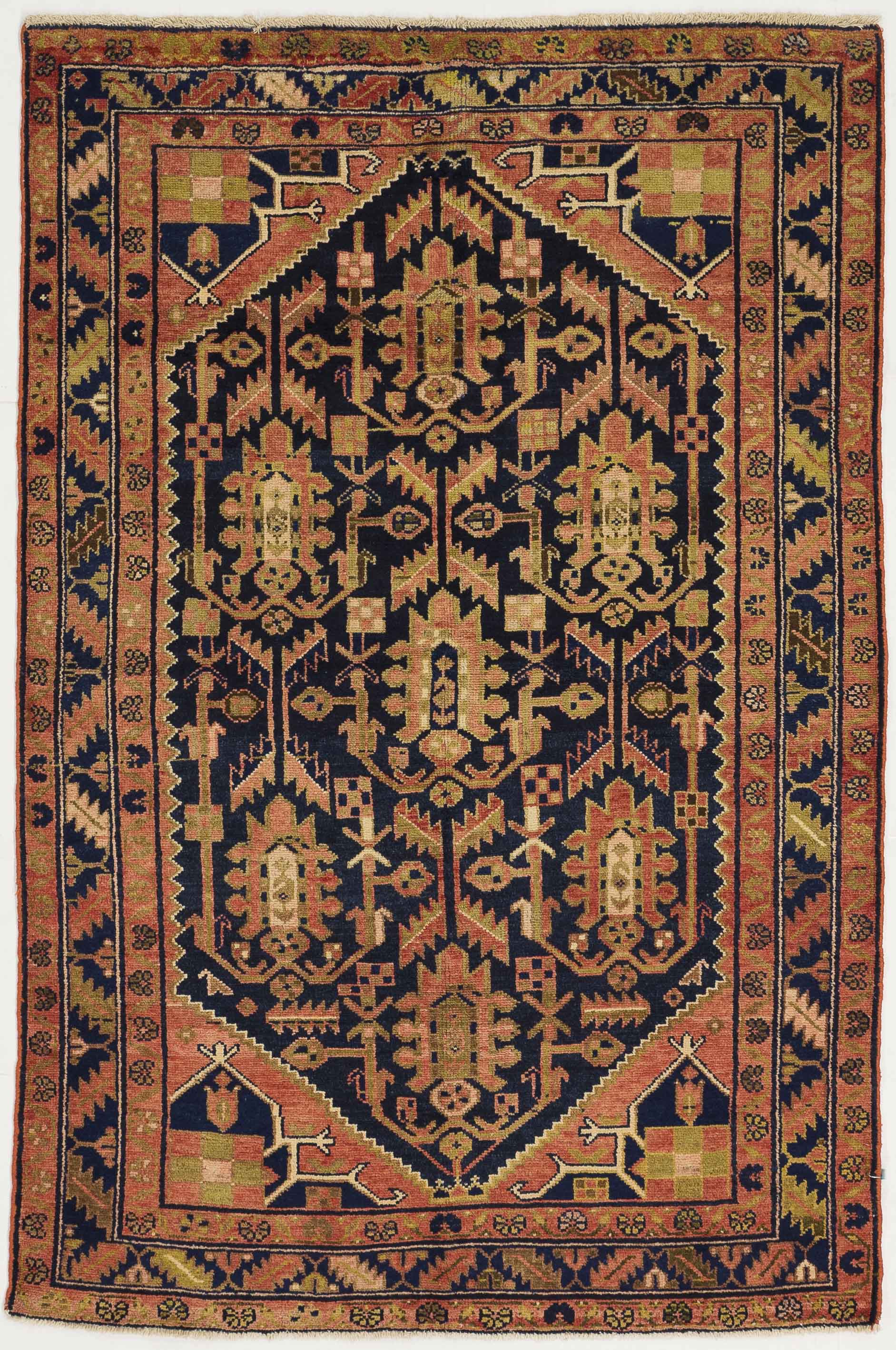 Thumbnail 15 for Antique Persian Hamadan Traditional Rug 10655